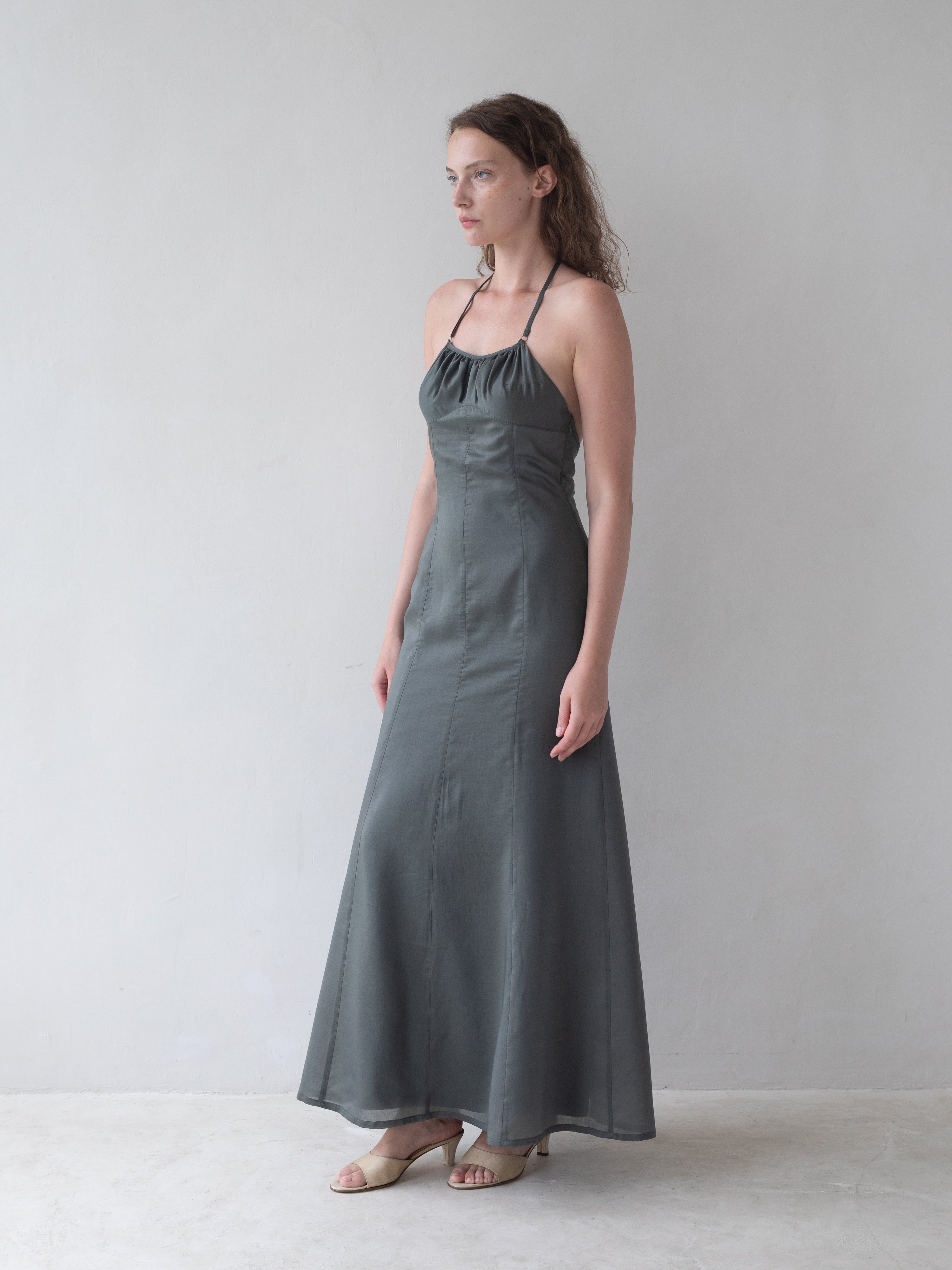 Flore Maxi Dress in Evergreen