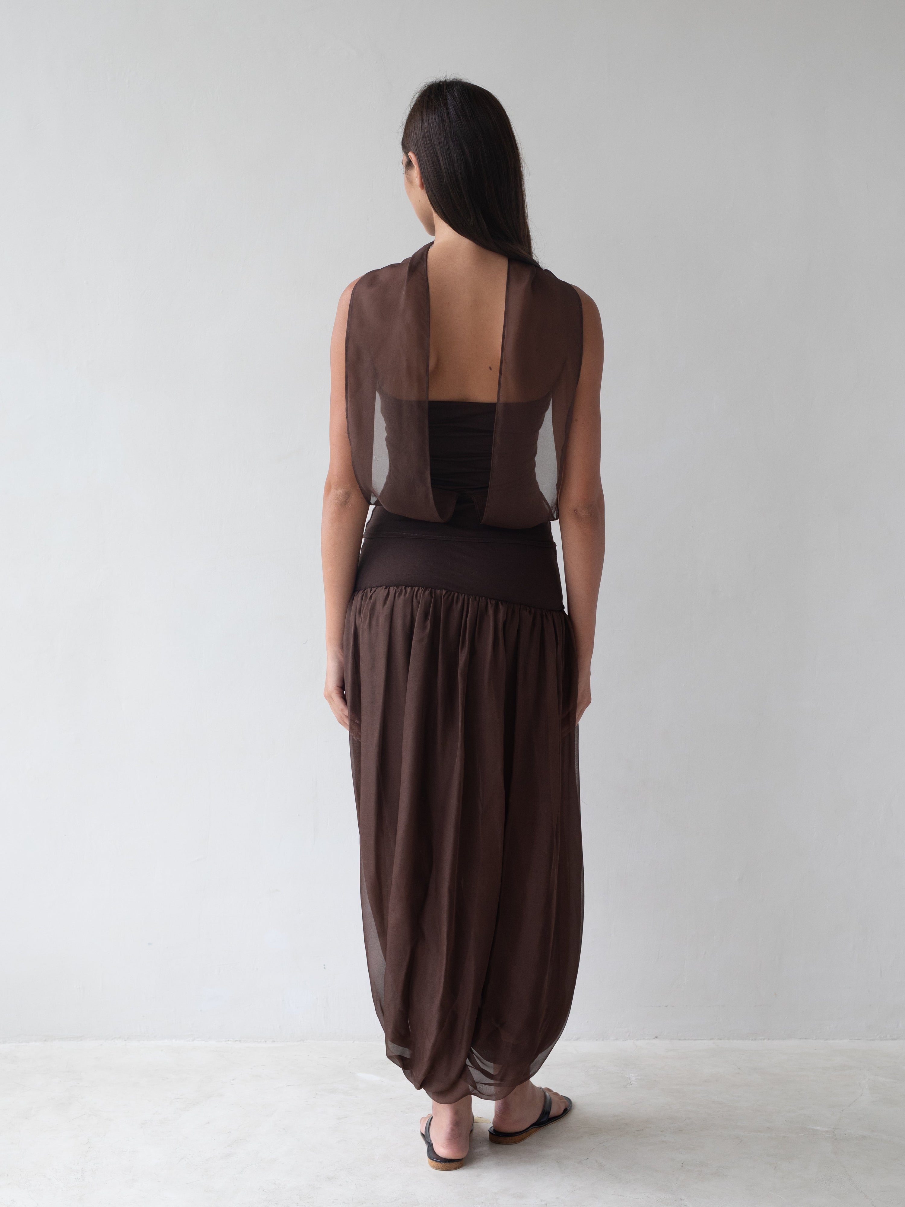 Meadow Maxi Skirt in Brown