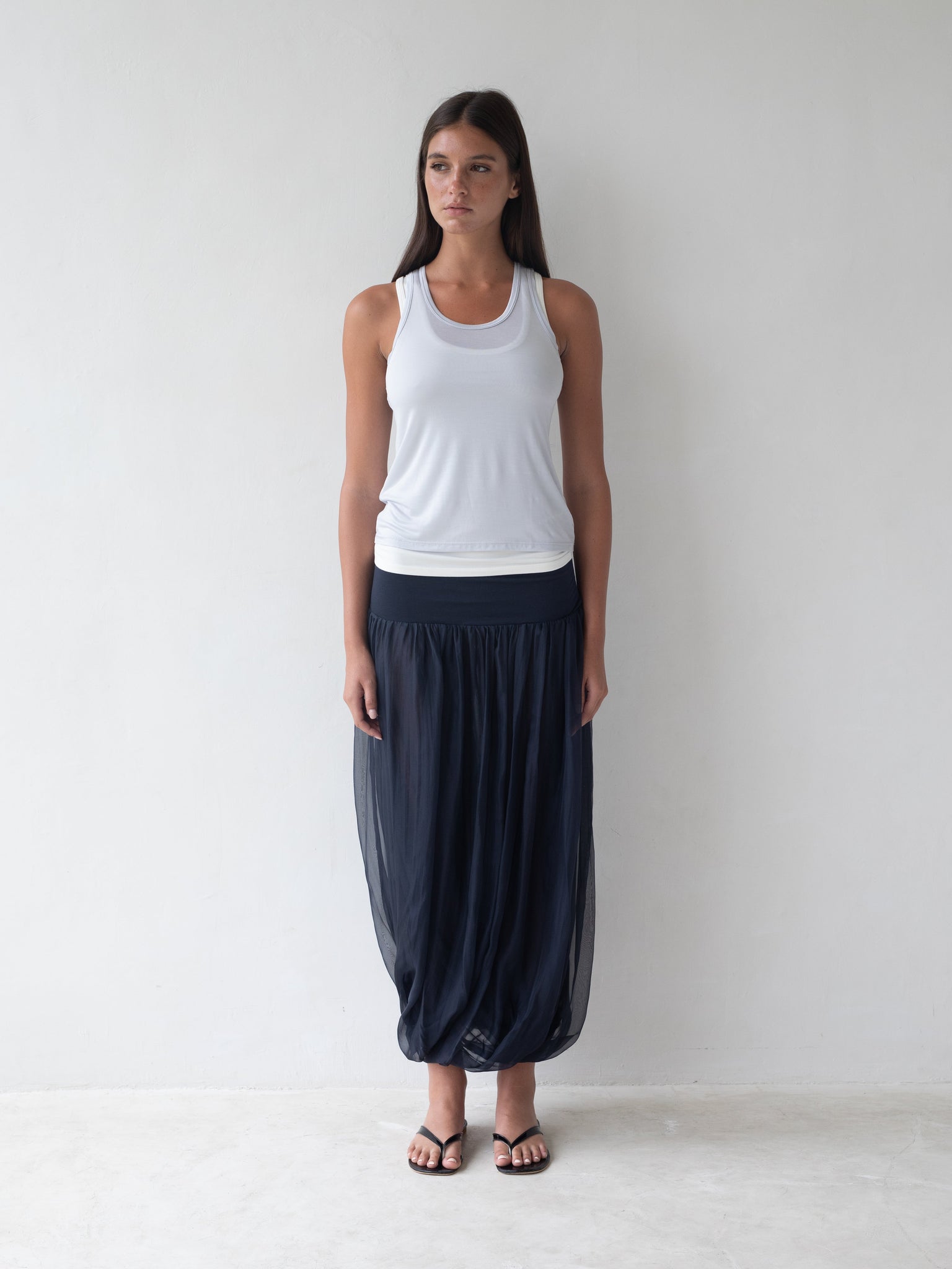 Meadow Maxi Skirt in Navy