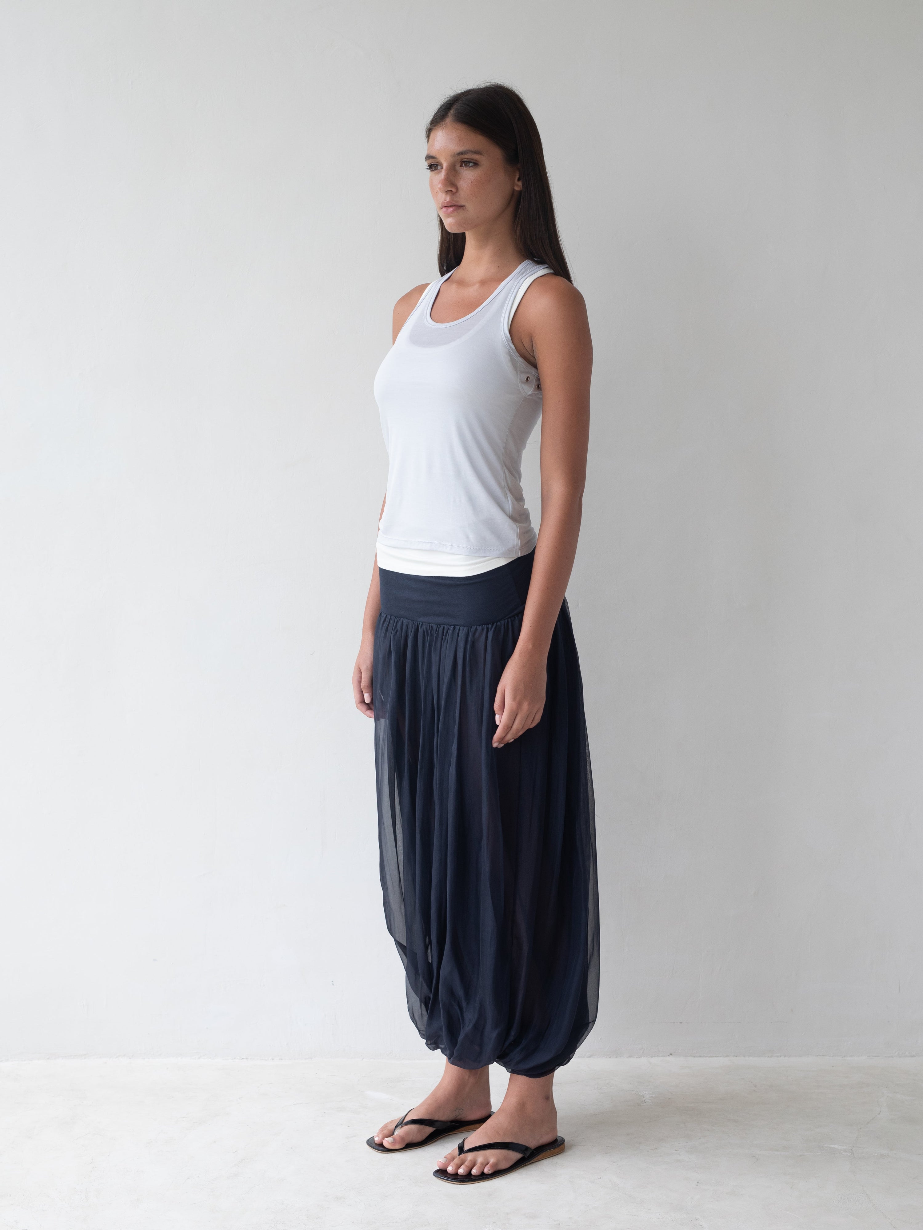 Meadow Maxi Skirt in Navy