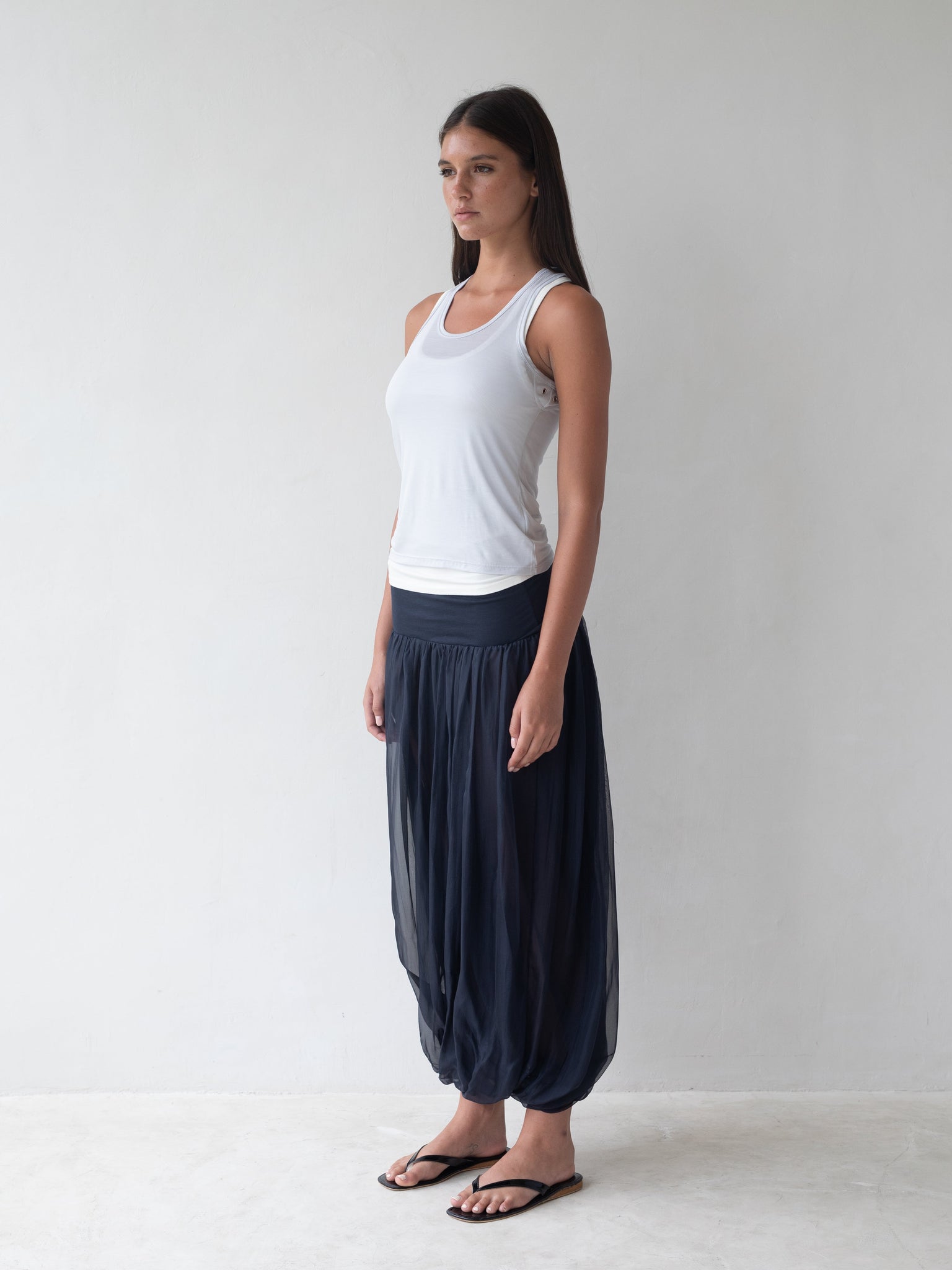 Meadow Maxi Skirt in Navy