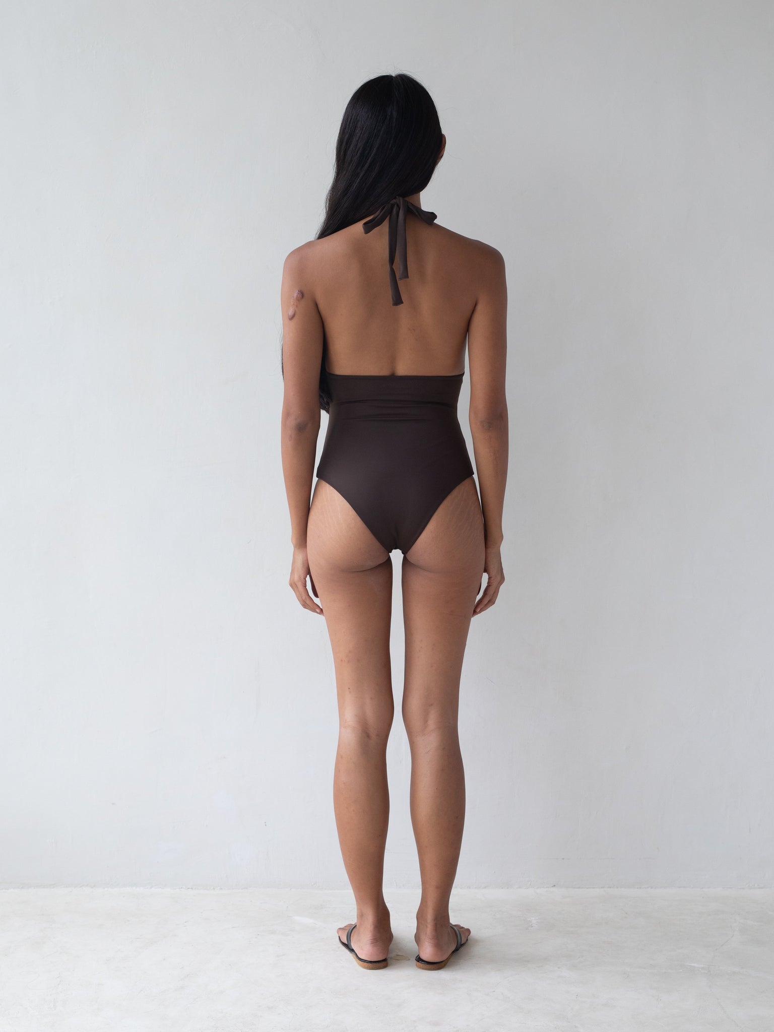 Bay One Piece in Carob