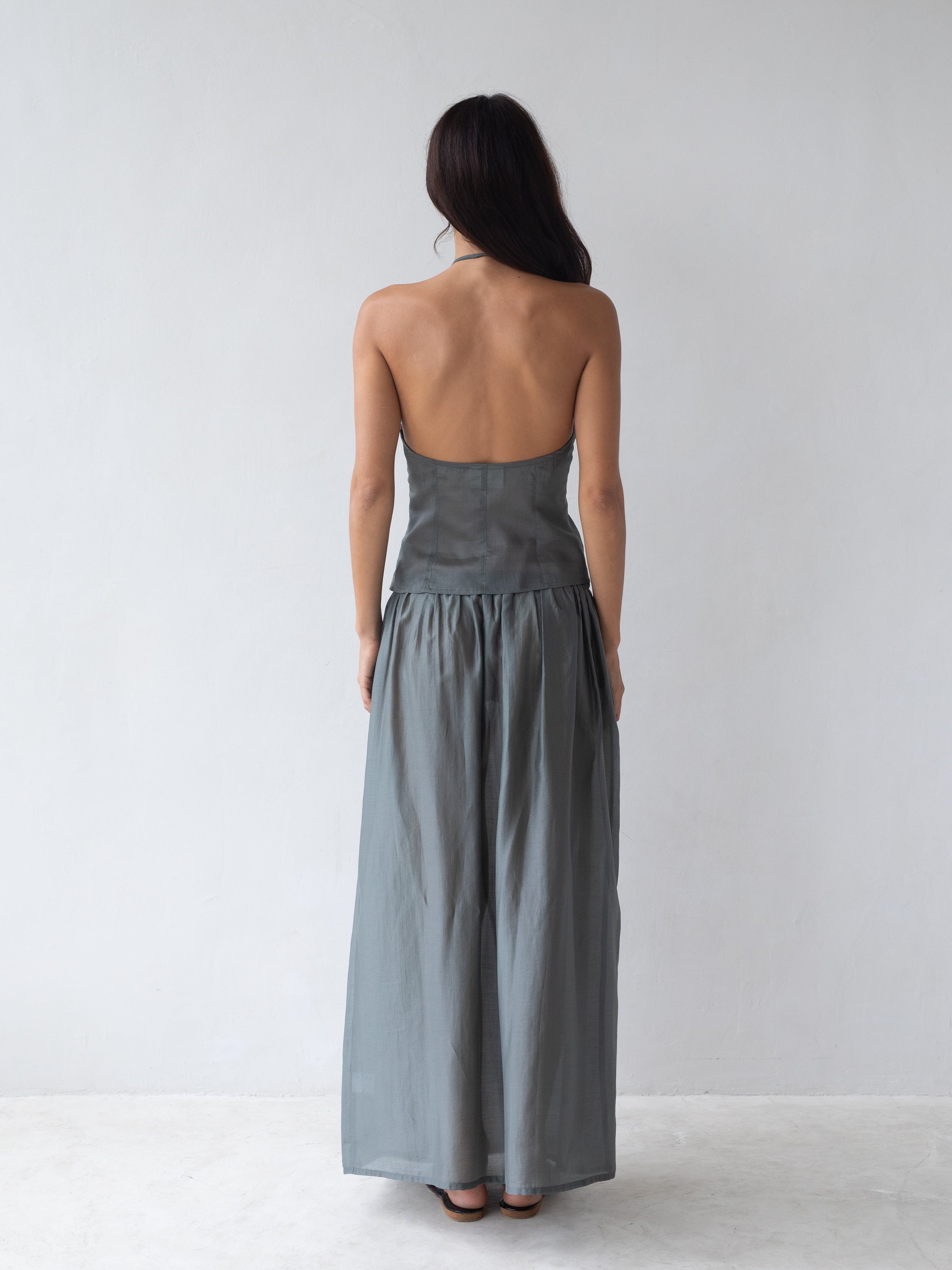 Flore Top in Evergreen