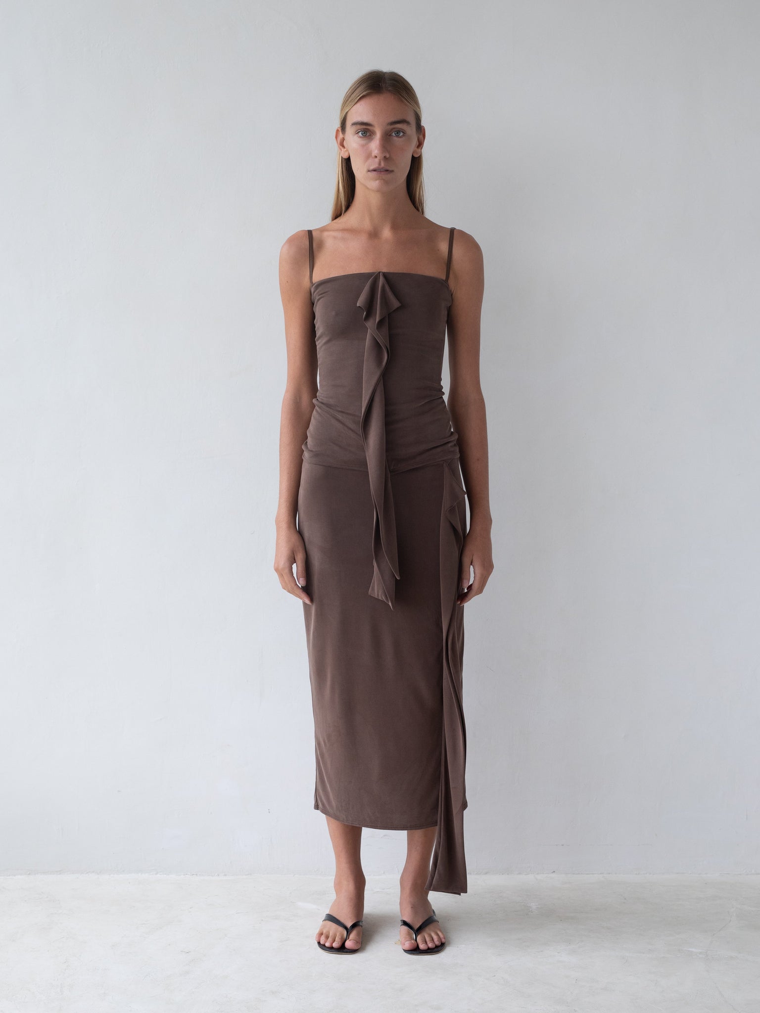 Cascade Skirt in Brown