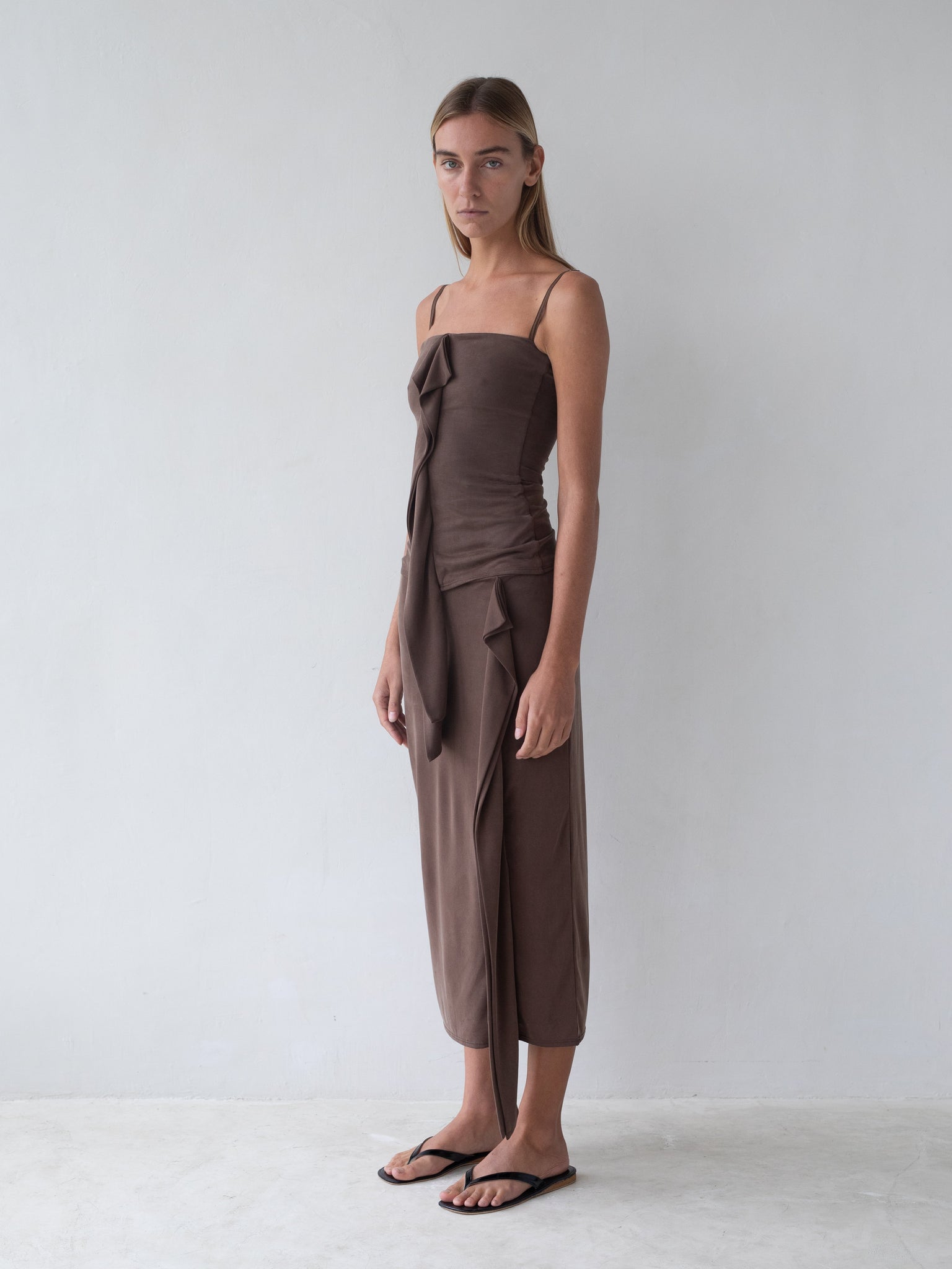 Cascade Skirt in Brown