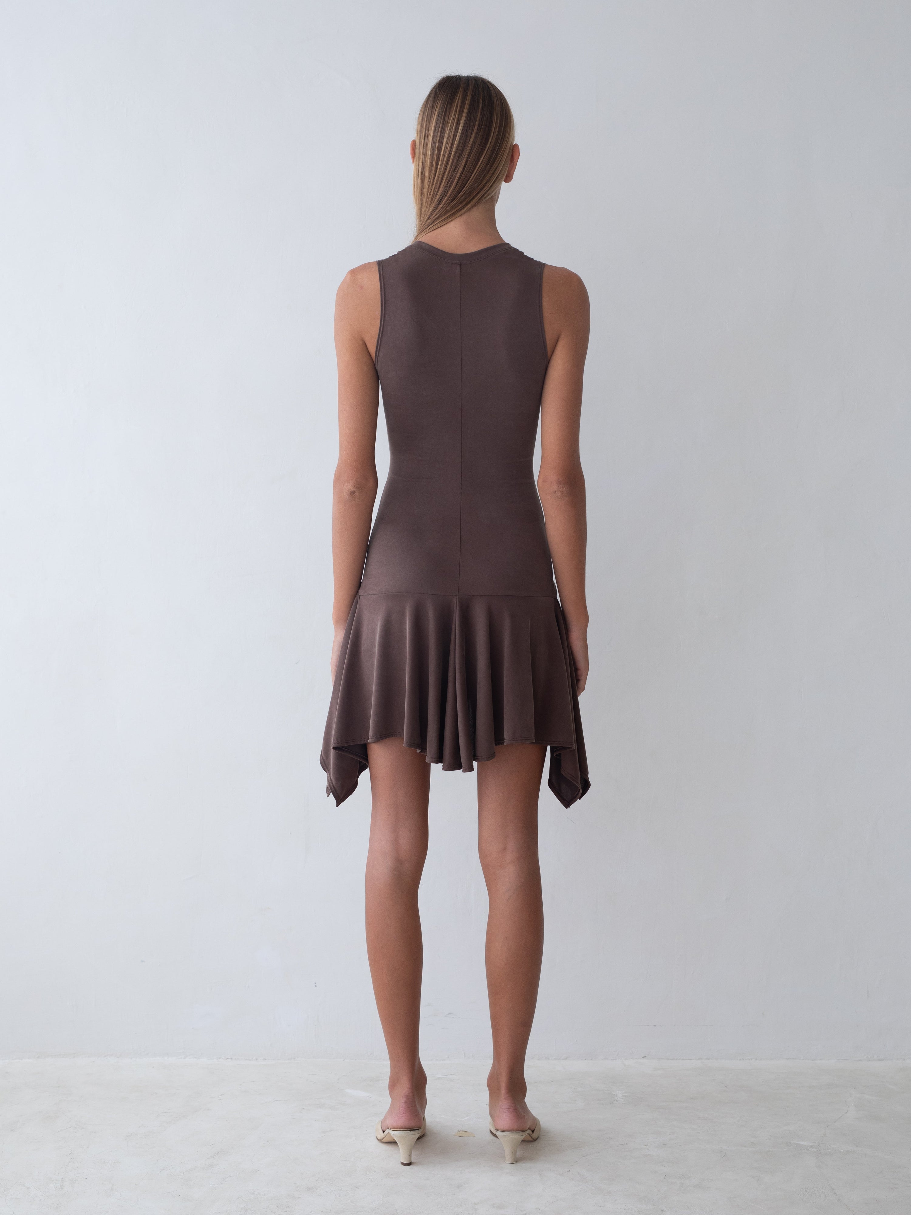 Park Dress in Brown