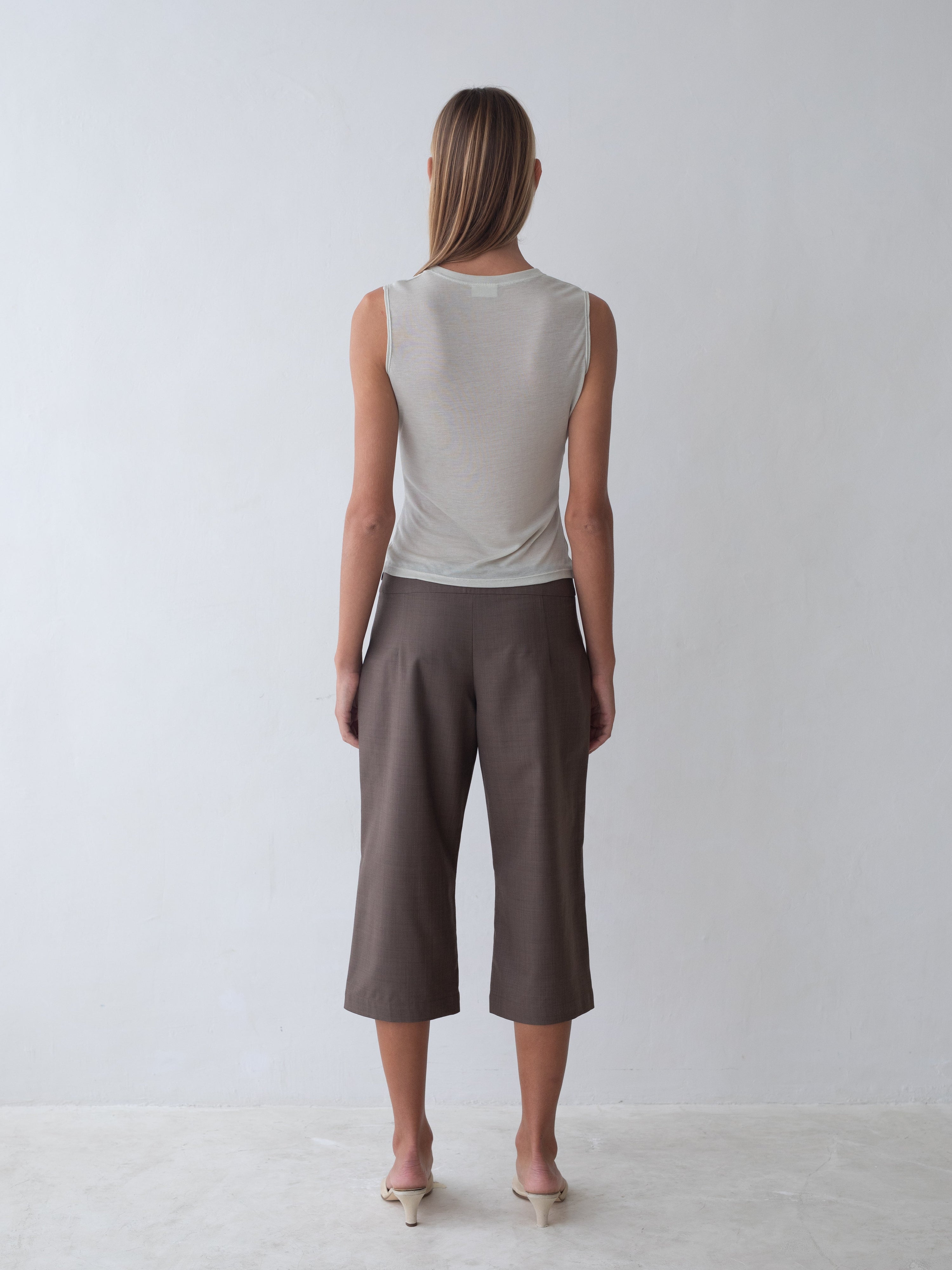 Miller Capri Pant in Brown
