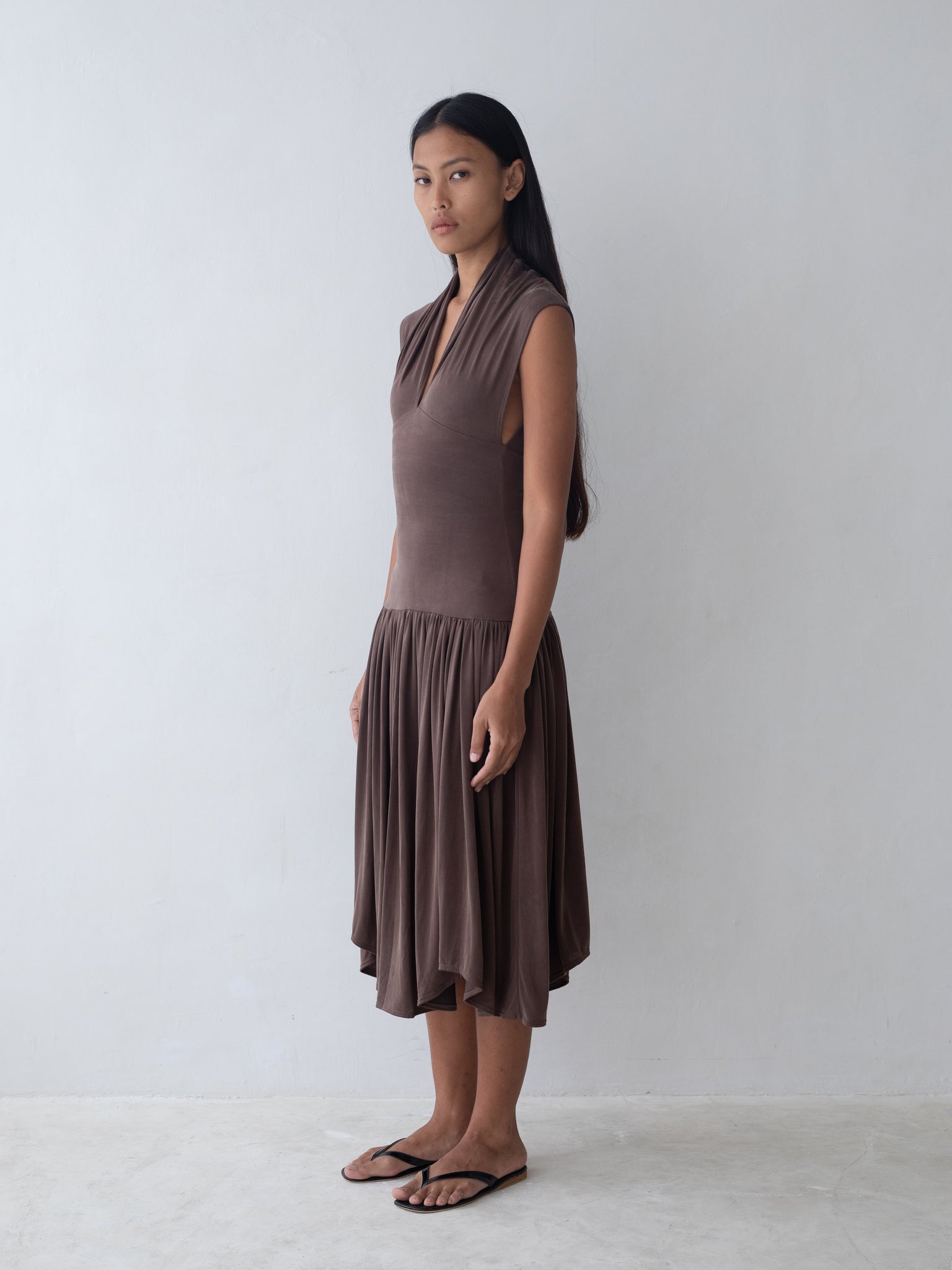 Twyla Dress in Brown