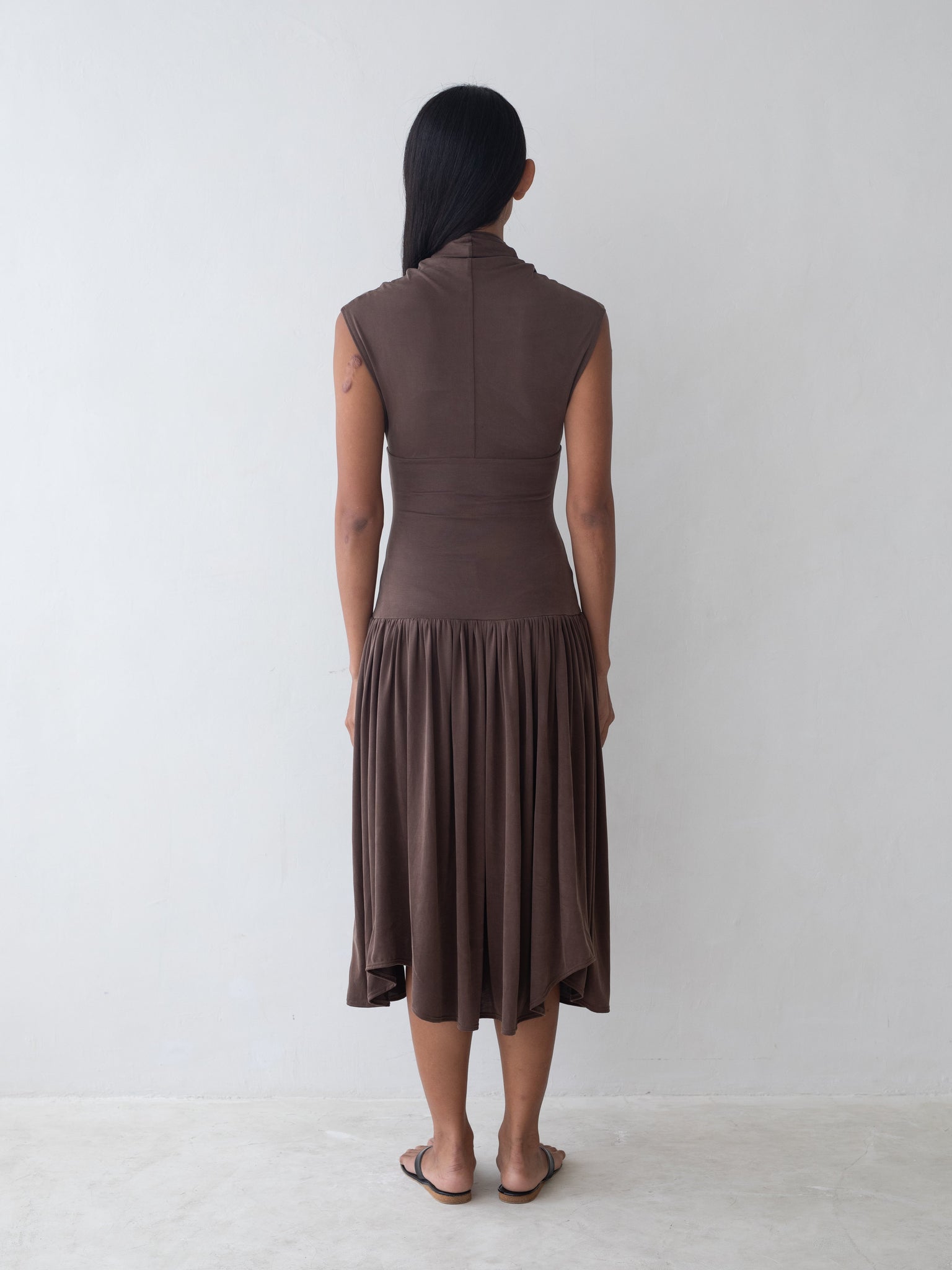 Twyla Dress in Brown