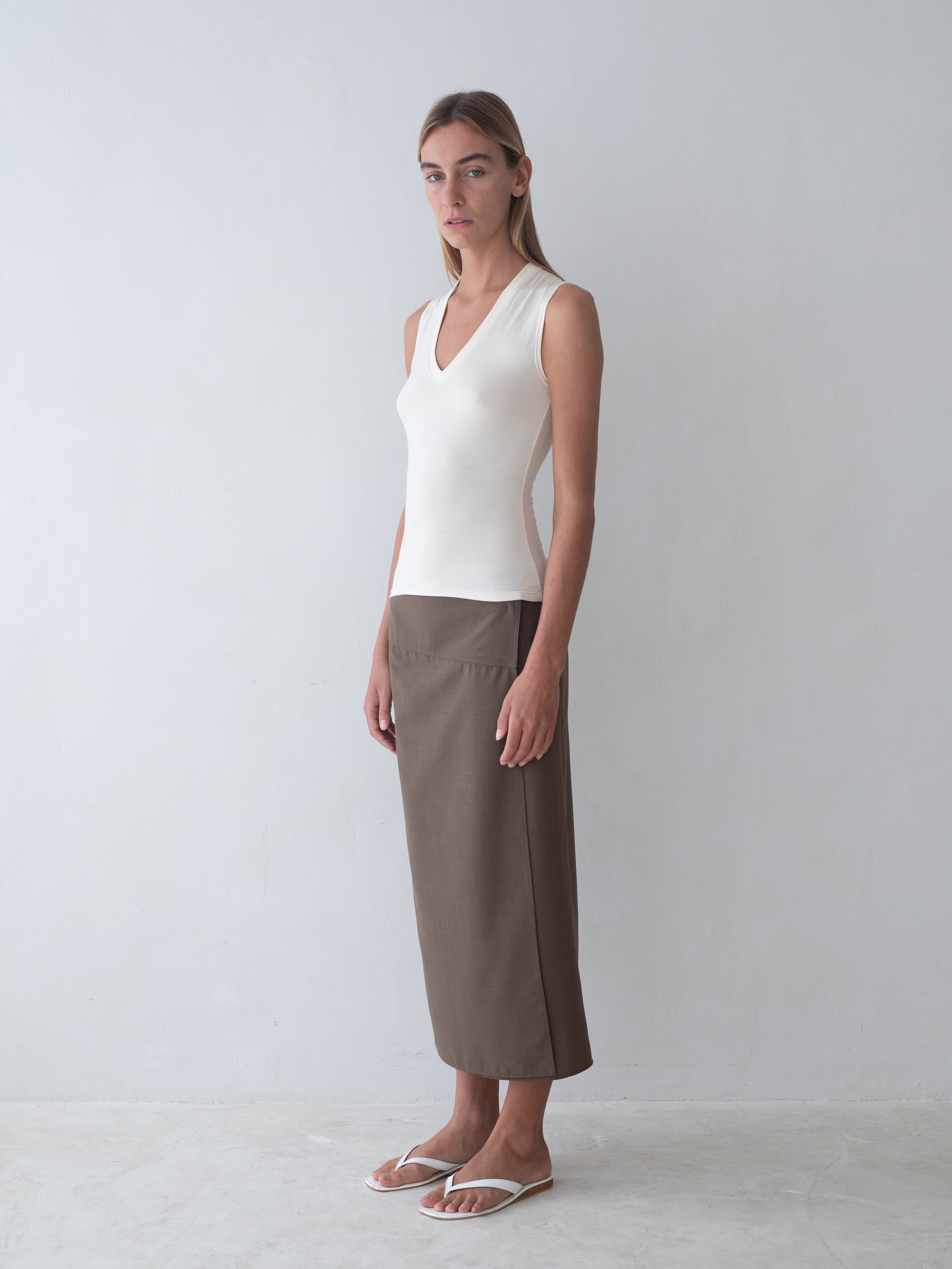 Scene Skirt in Brown