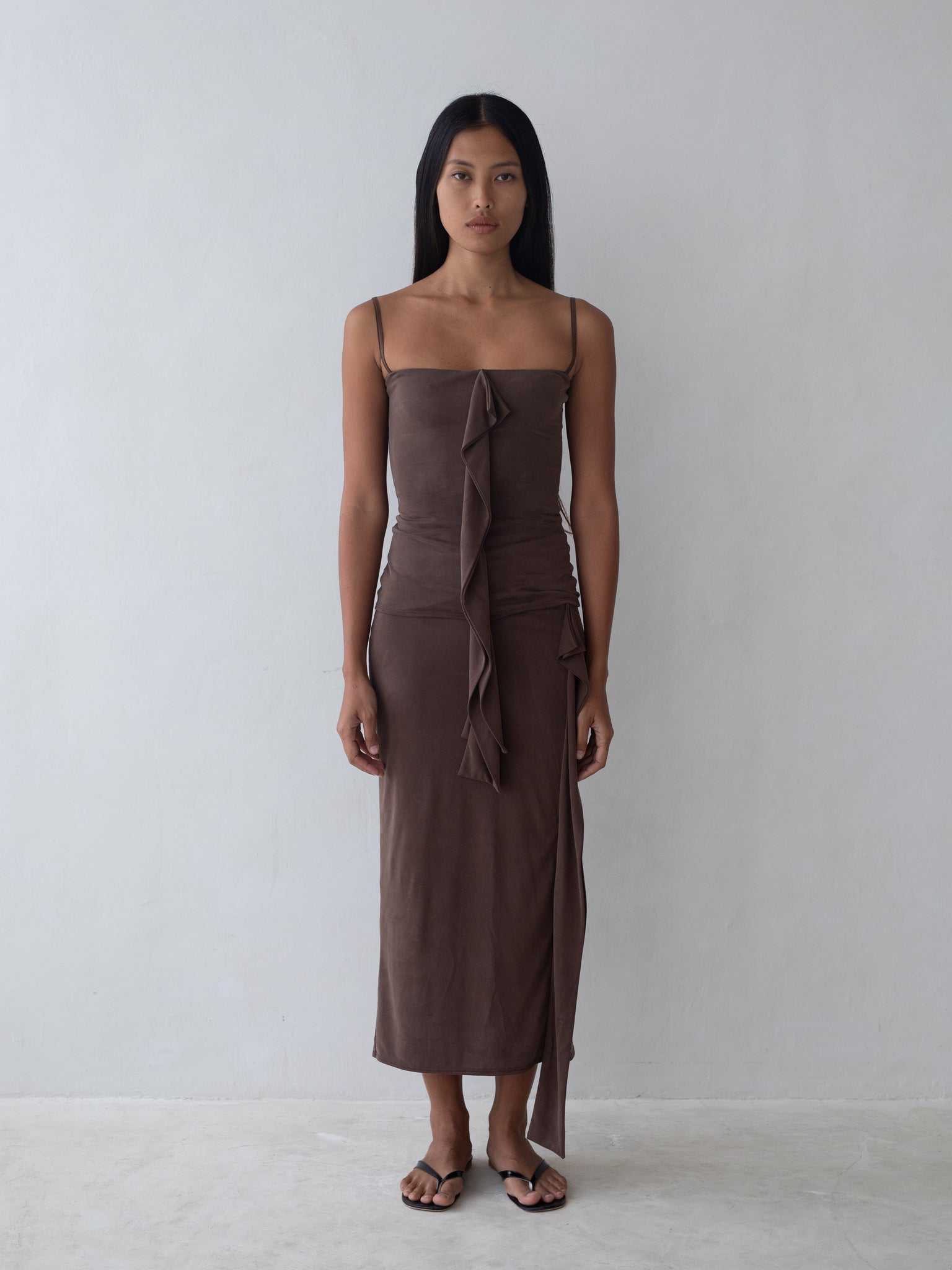 Cascade Top in Brown