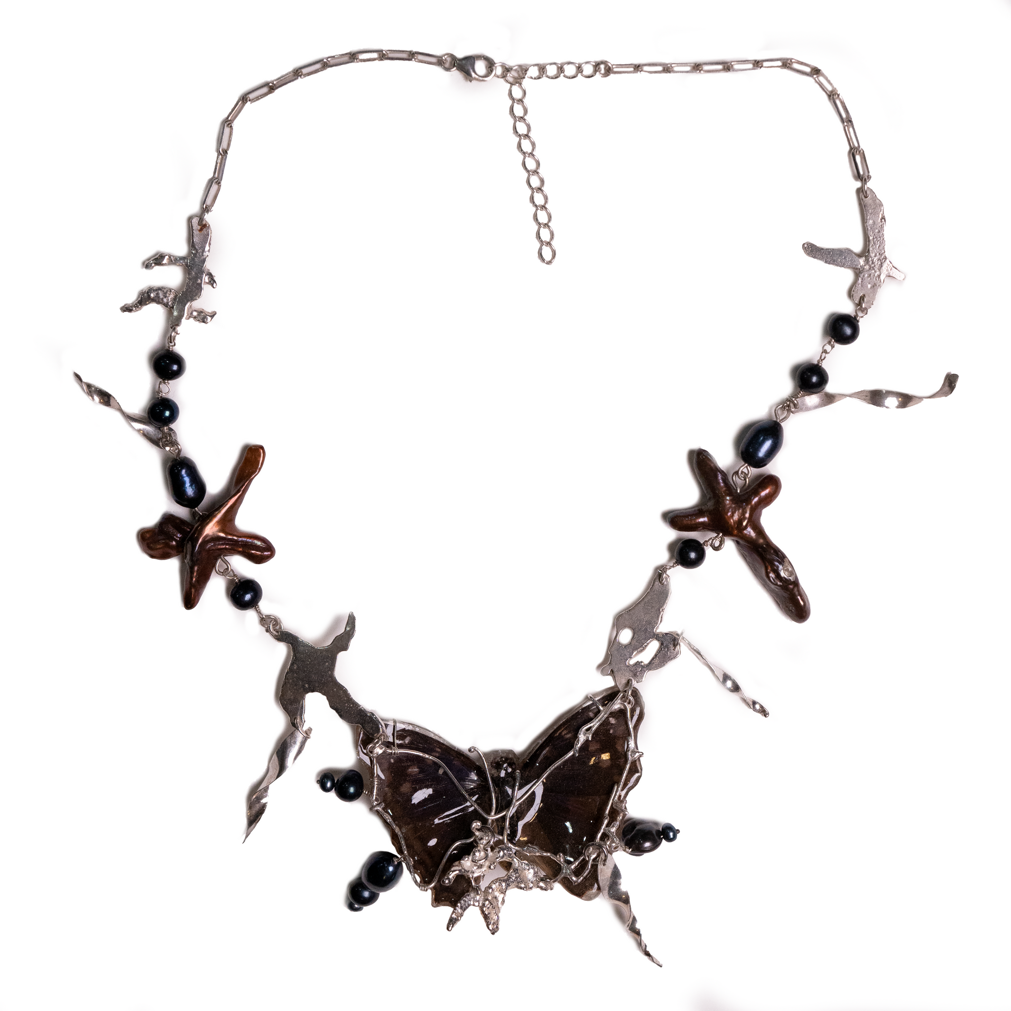 Black Siren Butterfly Necklace