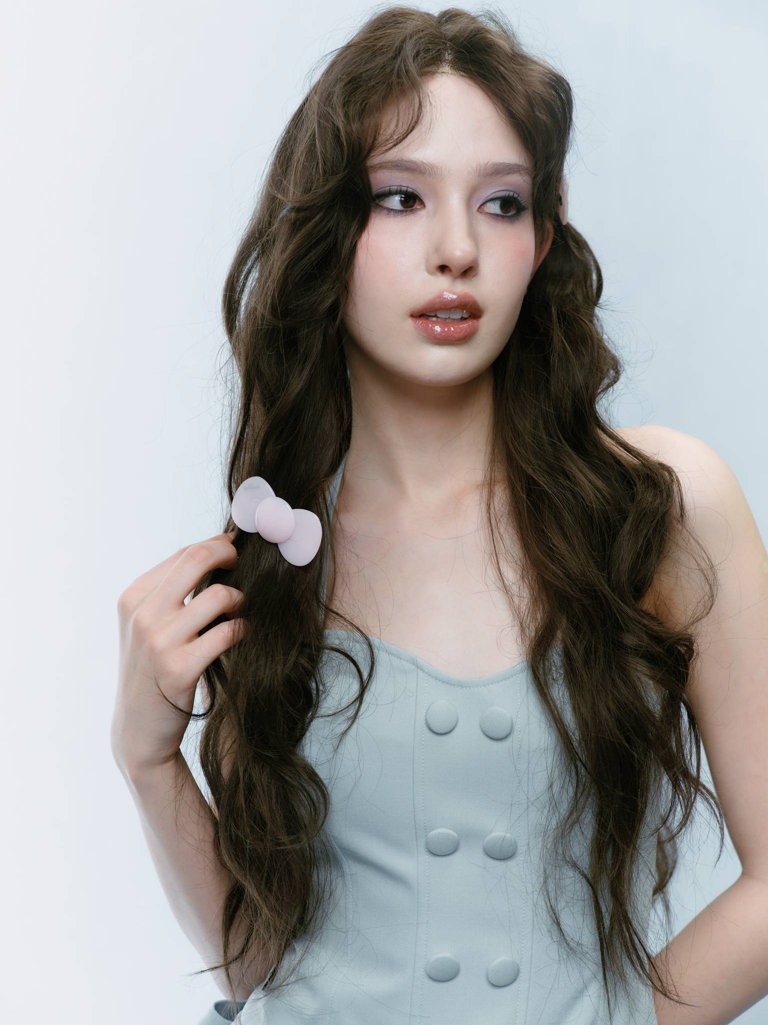 Bow Hairclip in Leopard