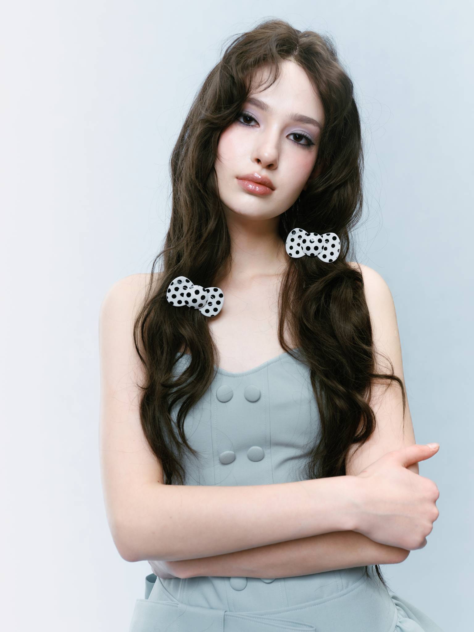 Bow Hairclip in Leopard