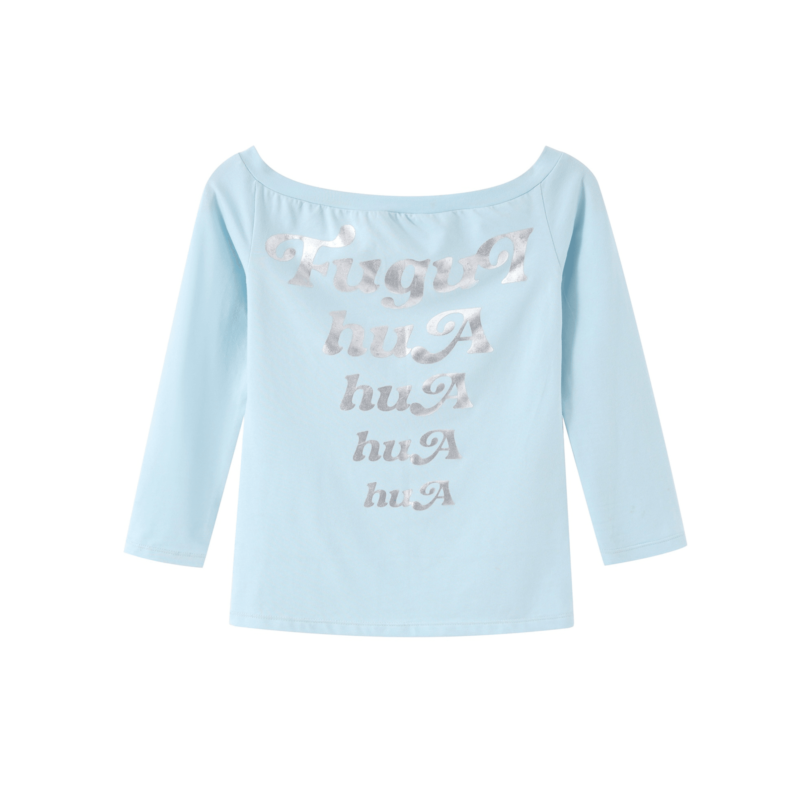 Blaues FuguihuA Repeat T-Shirt