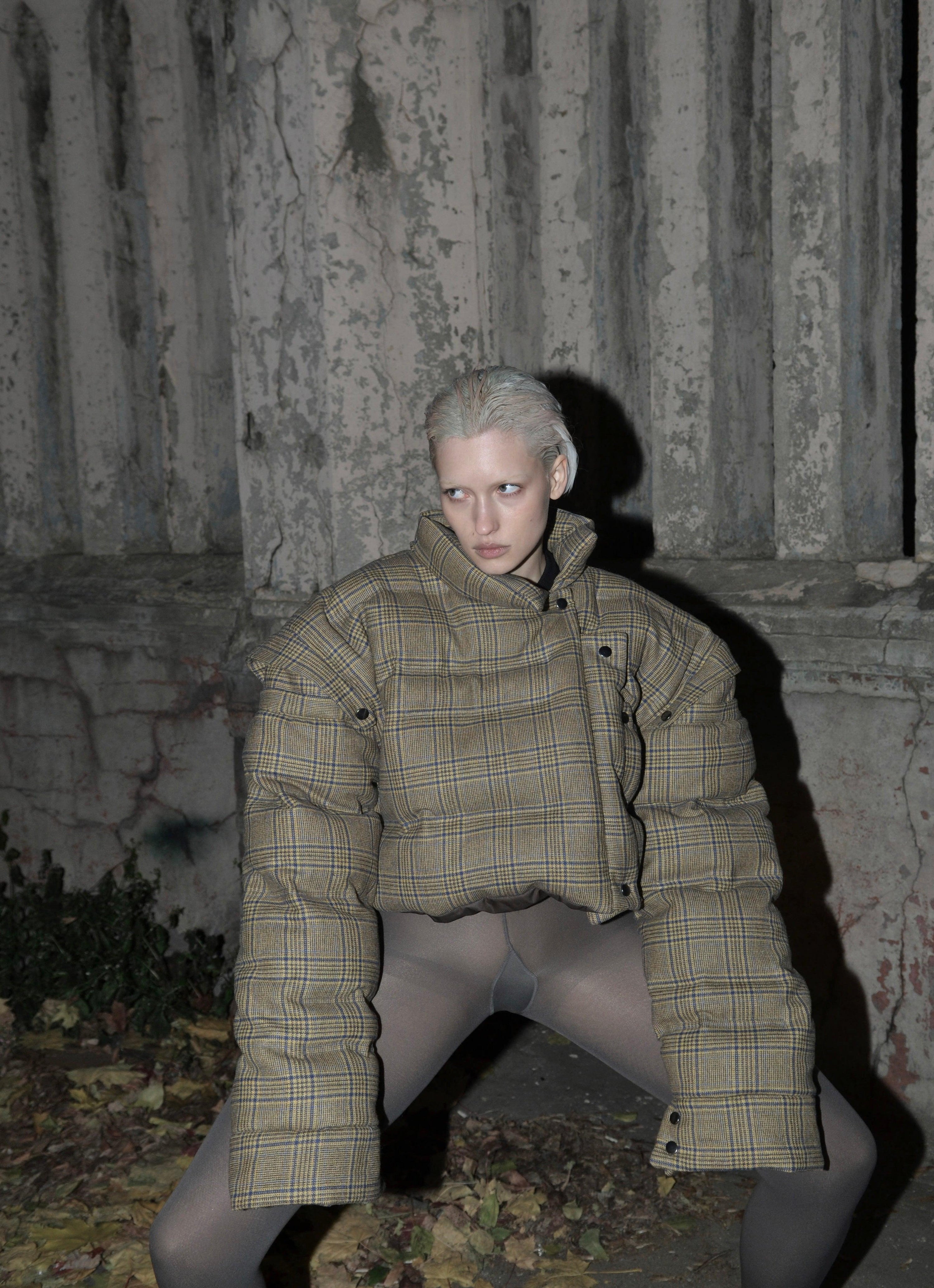 플레드 볼레로 퍼퍼