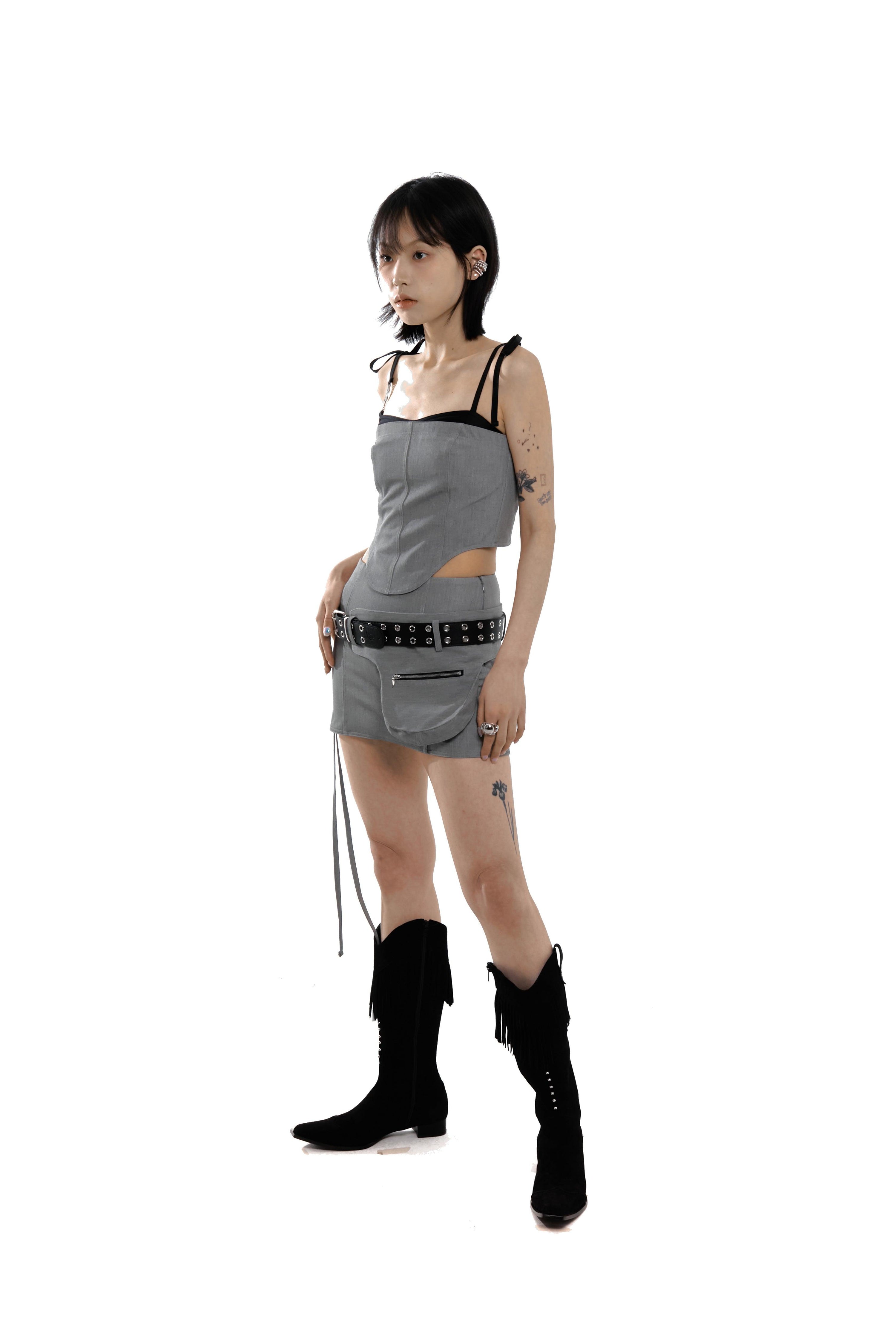 Minirock mit Cargogürtel