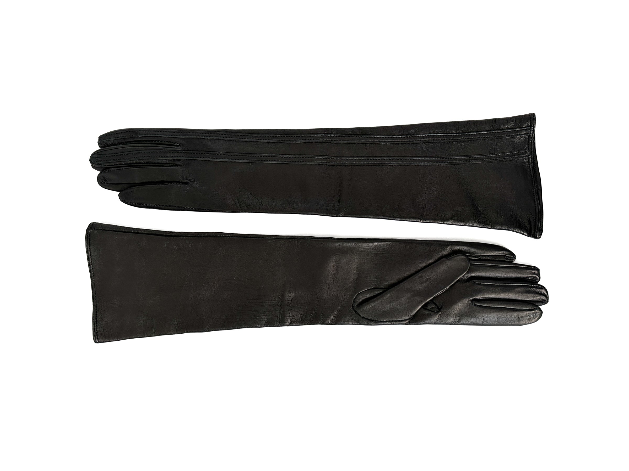 Racing Gloves in Black w. Black Stripe