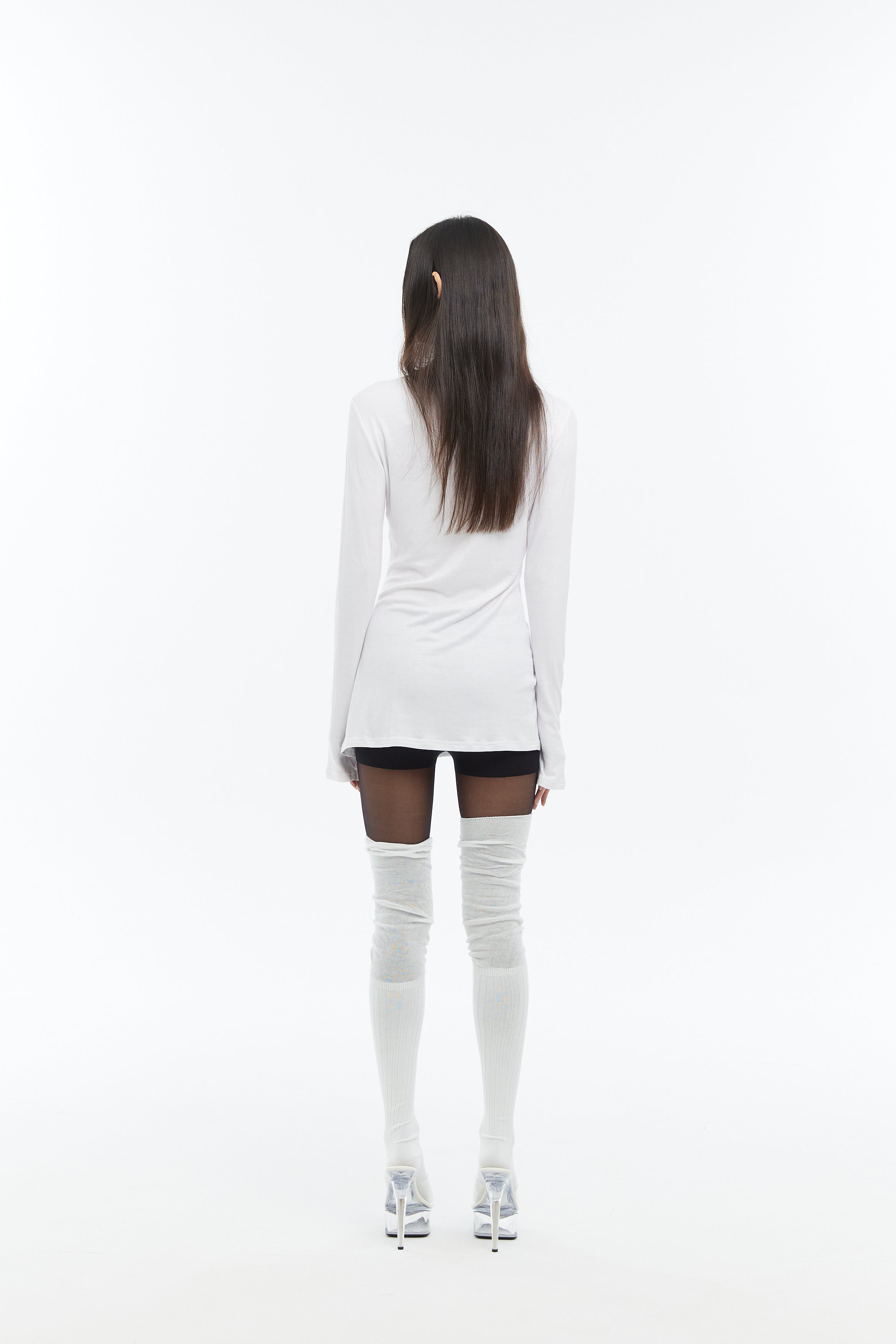 Conflicted Dress Tee in White