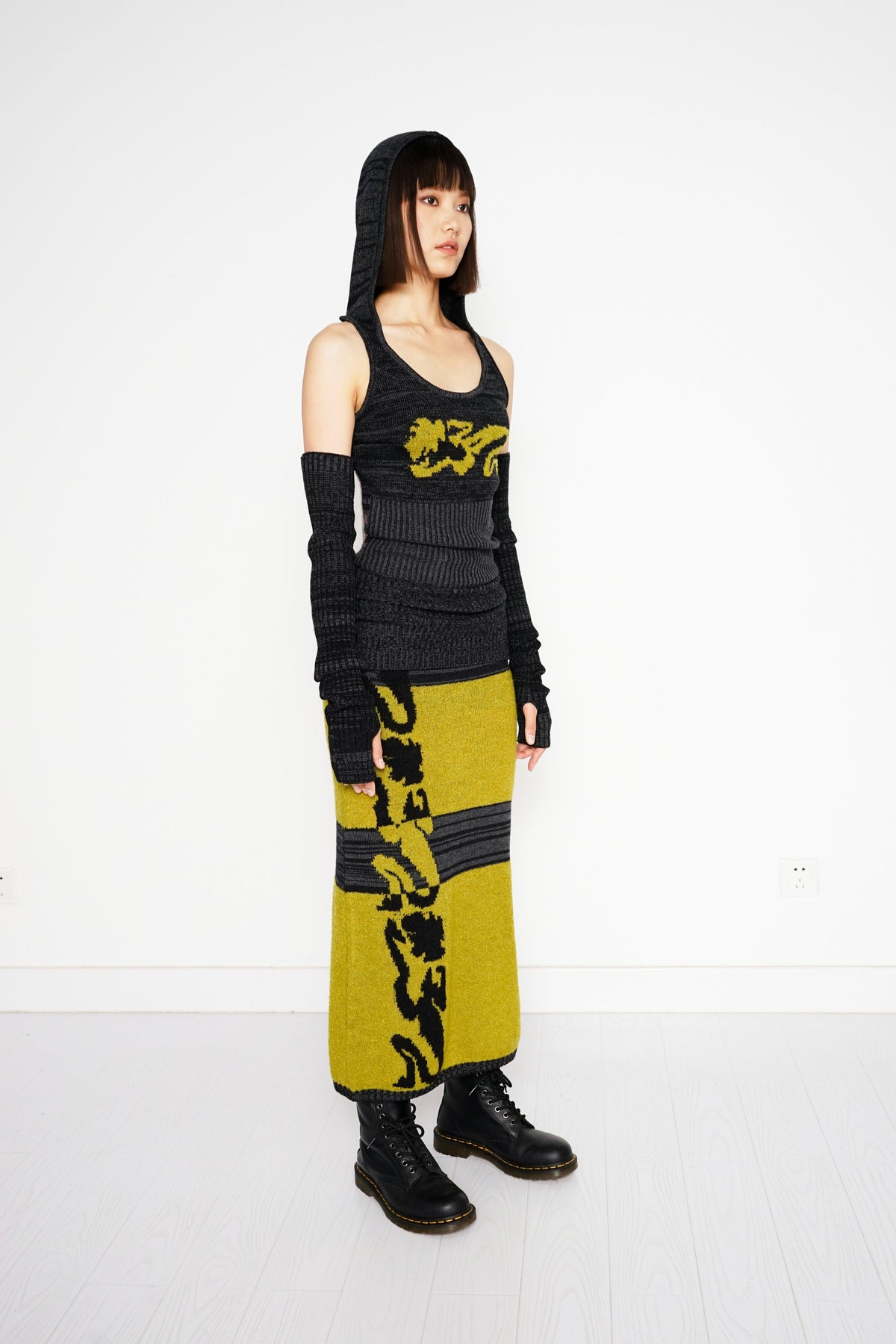 Cyber Mustard Knit Set in Cyber Mustard