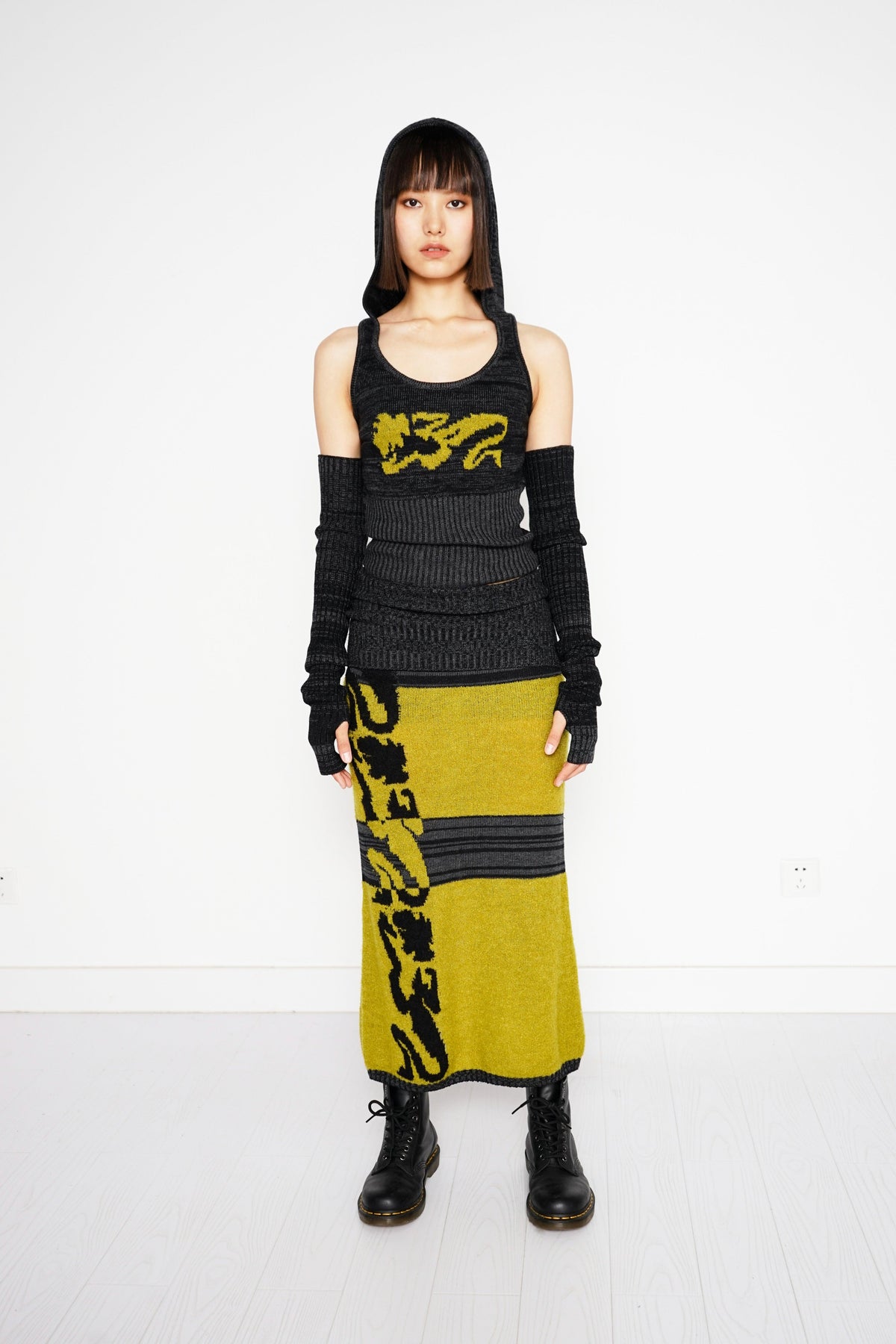 Cyber Mustard Knit Set in Cyber Mustard