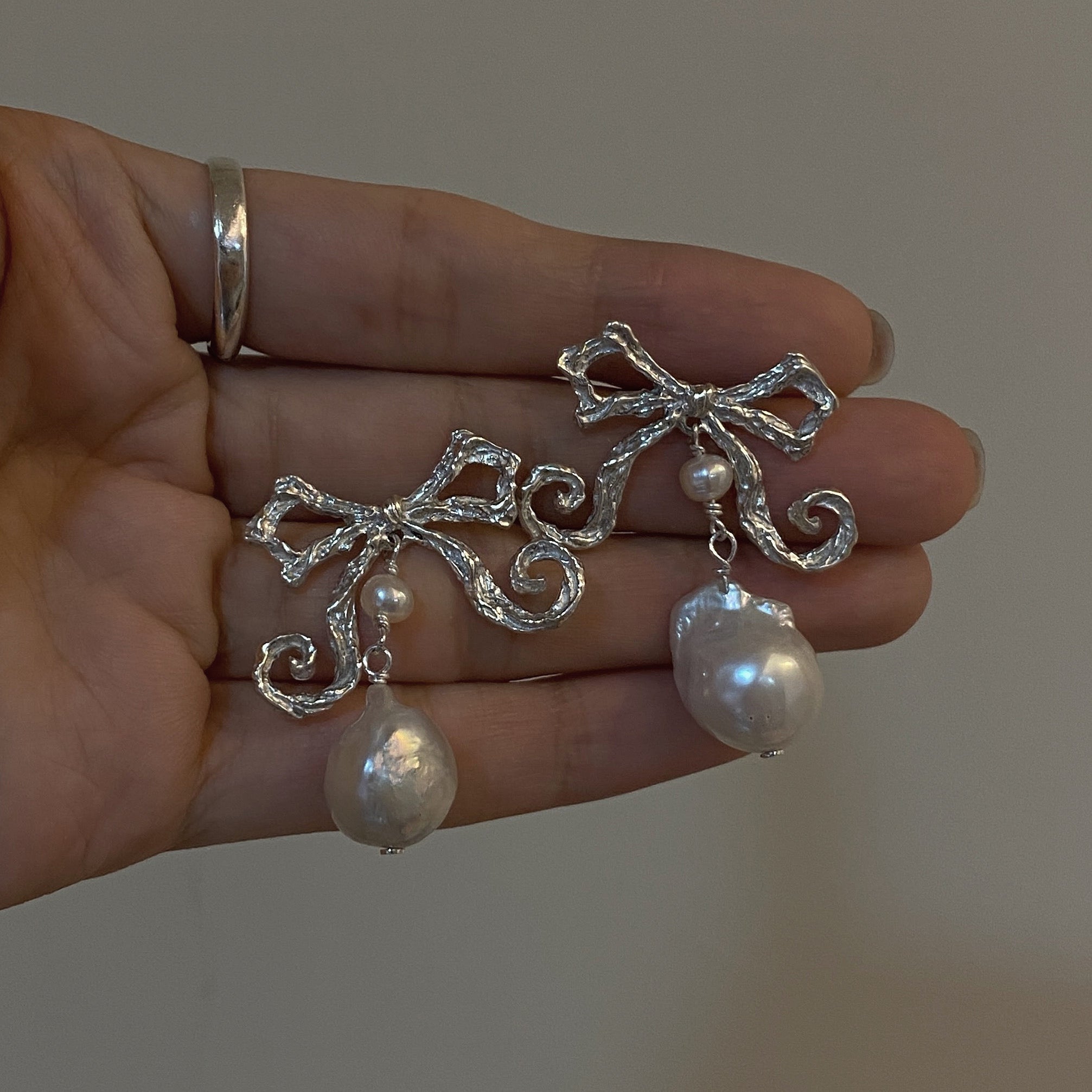 Bow Drop Earrings