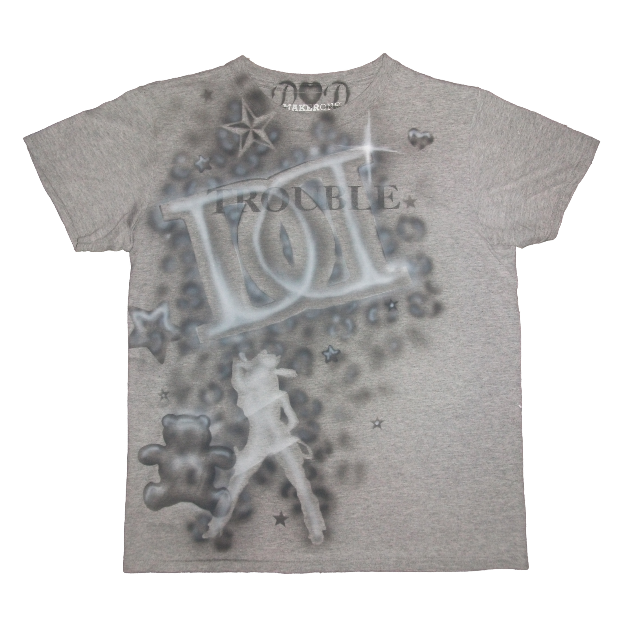 Bimbo Kätzchen Unisex T-Shirt (Rosa/Weiß)