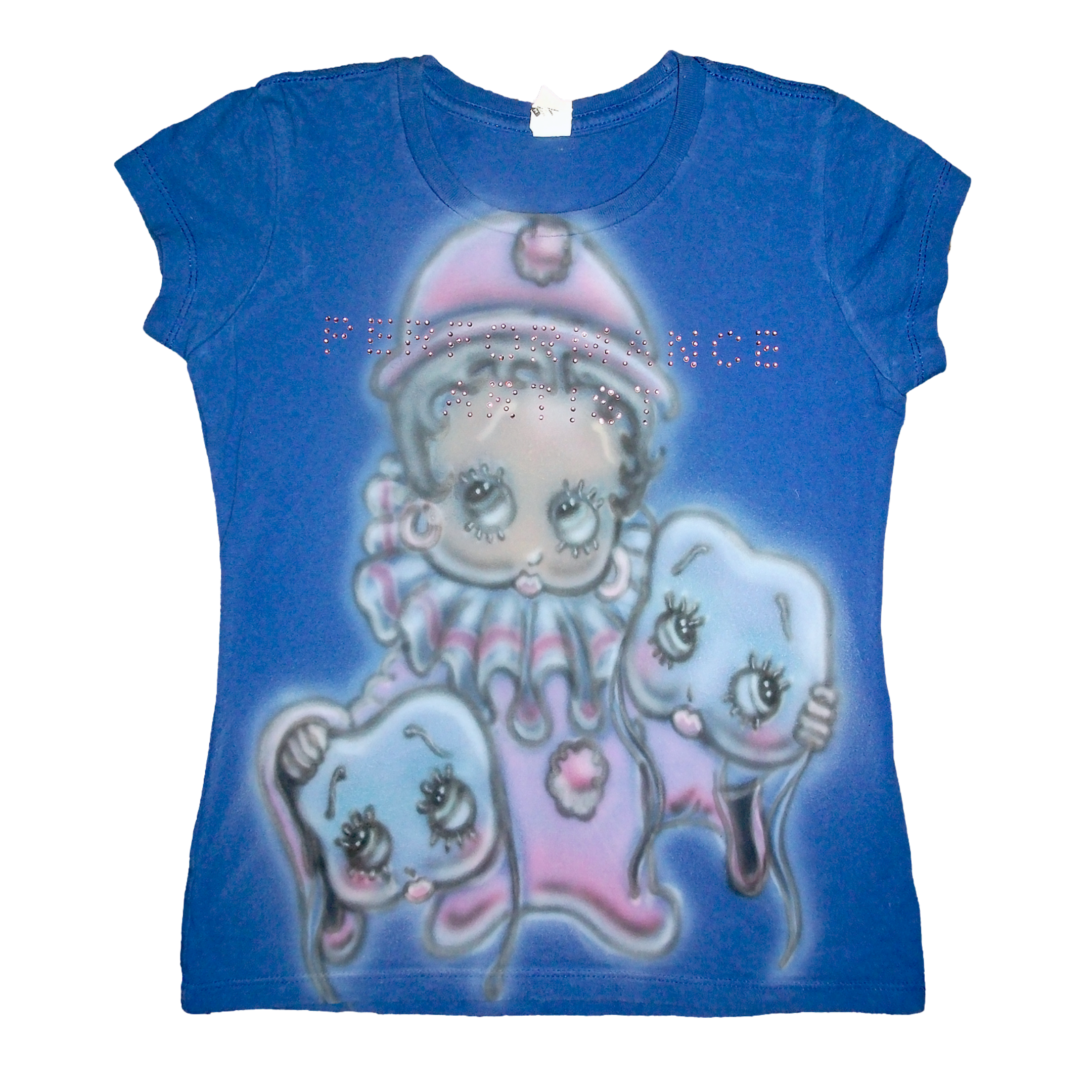 Bimbo Kätzchen Unisex T-Shirt (Rosa/Weiß)