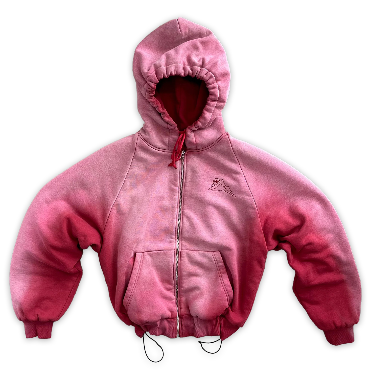 Blush Bare Zip Up Hoodie