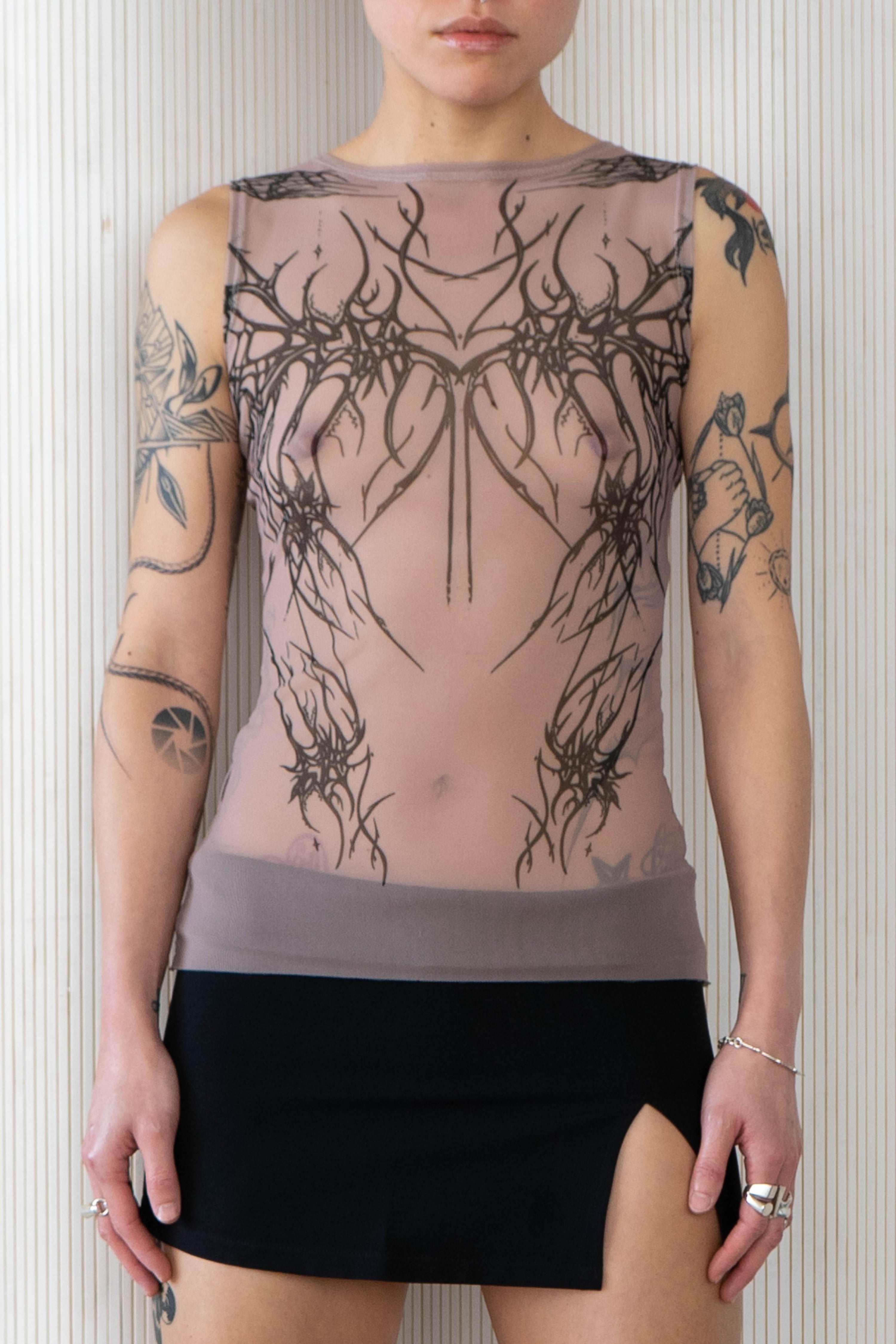 타투 메시 탱크