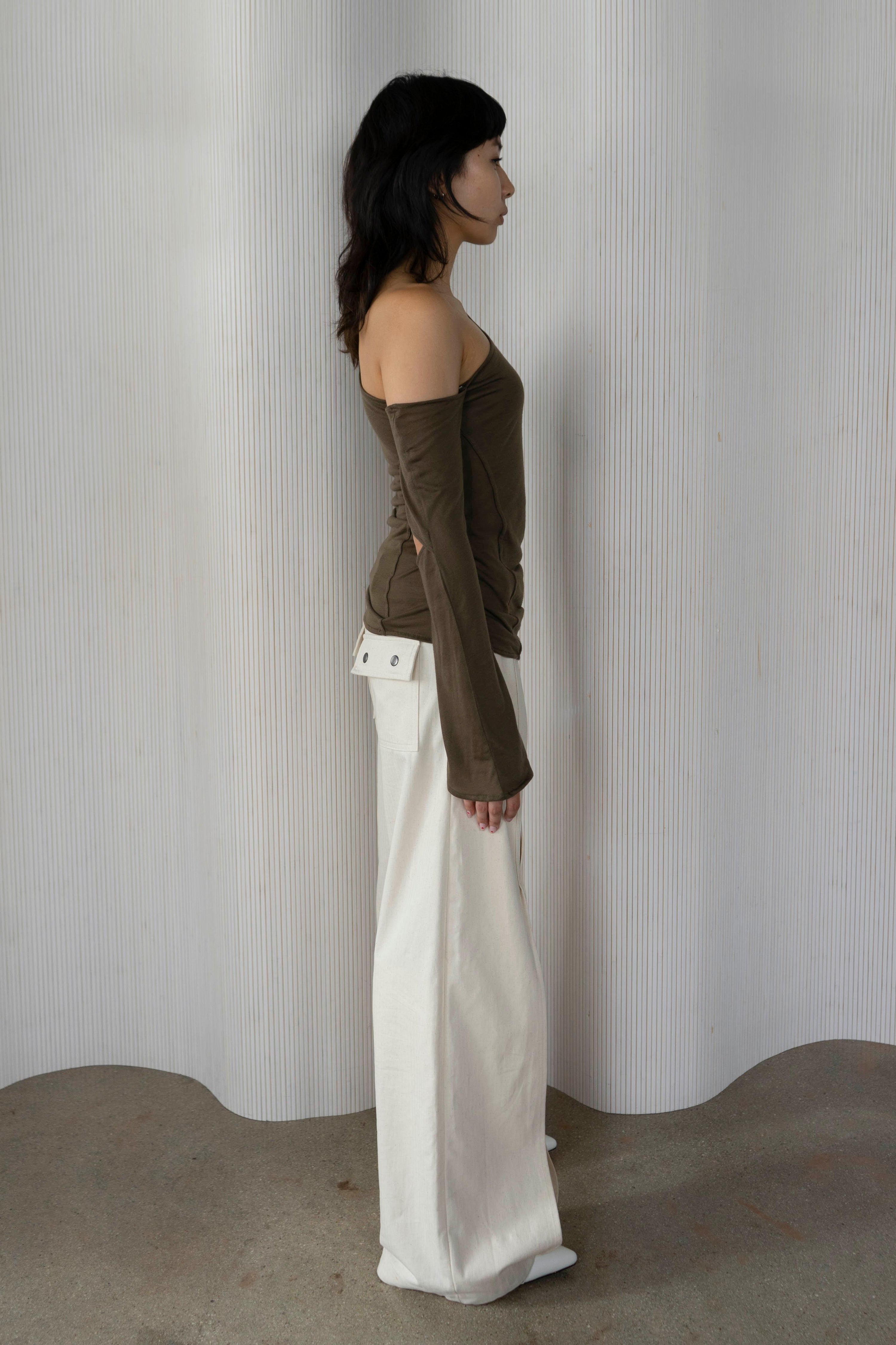 Ren Langarmshirt in Schlamm