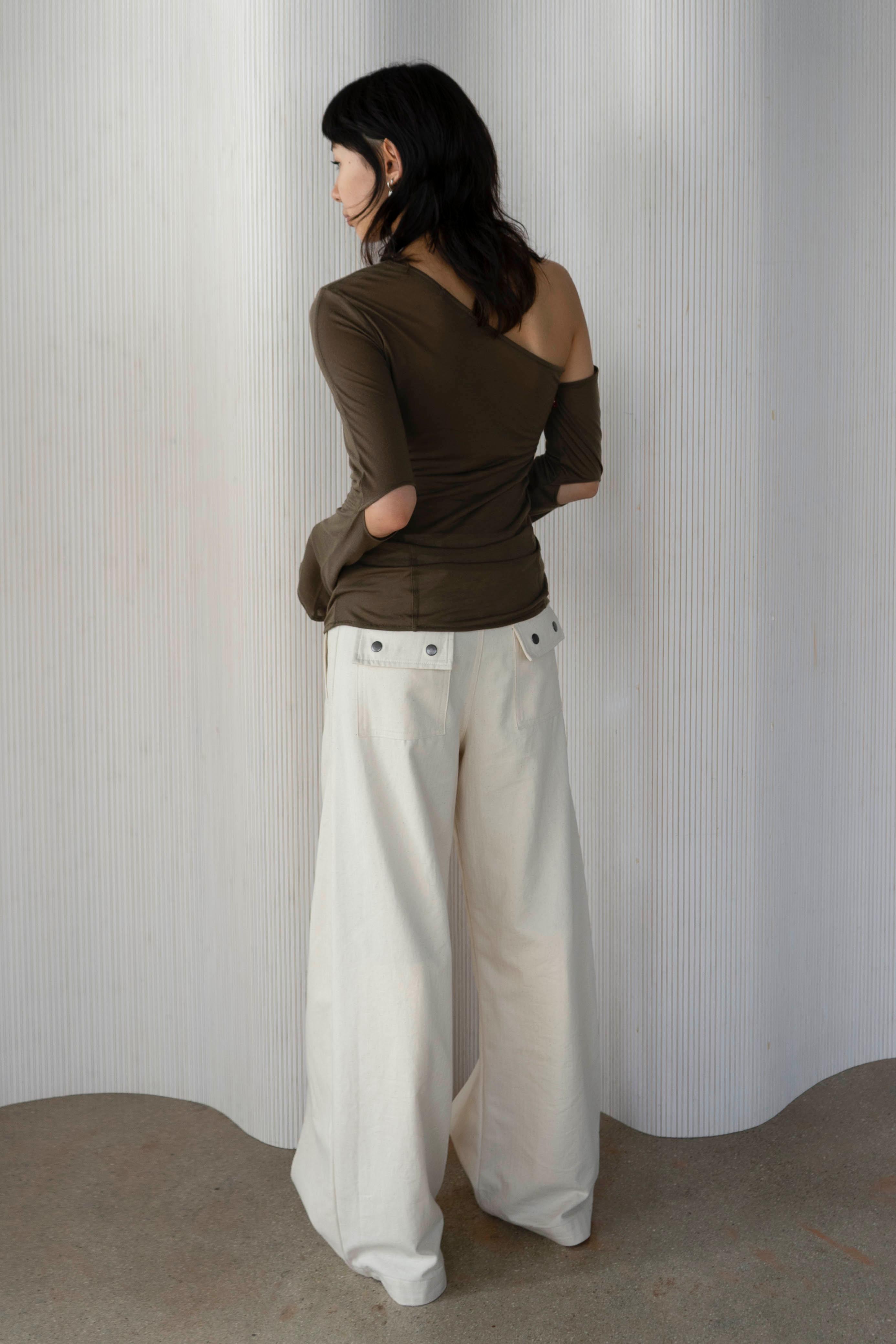 Ren Langarmshirt in Schlamm