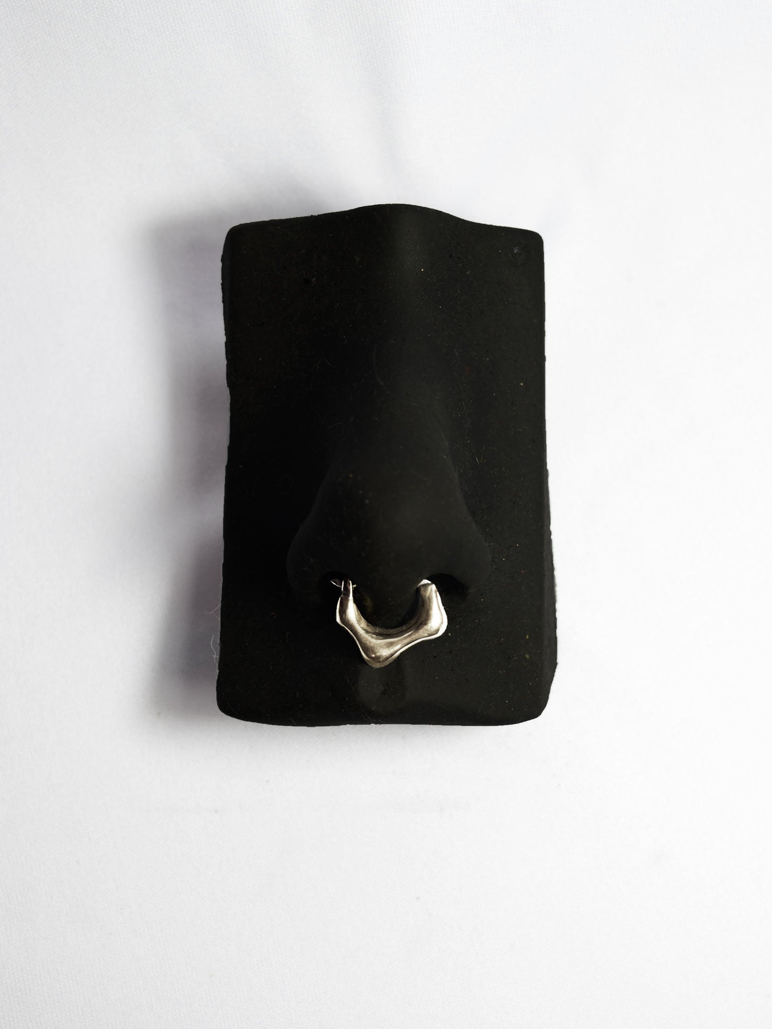 Small Melted Septum Piercing Silver