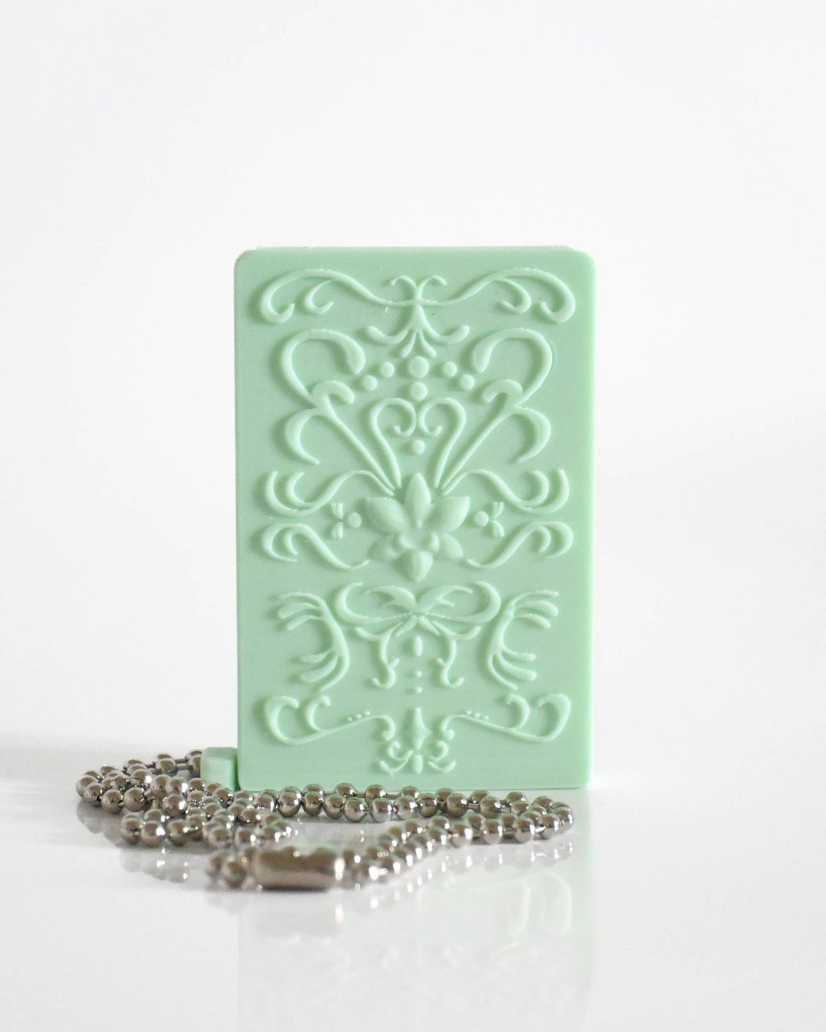 The Fleur Card Holder in Matte Mint