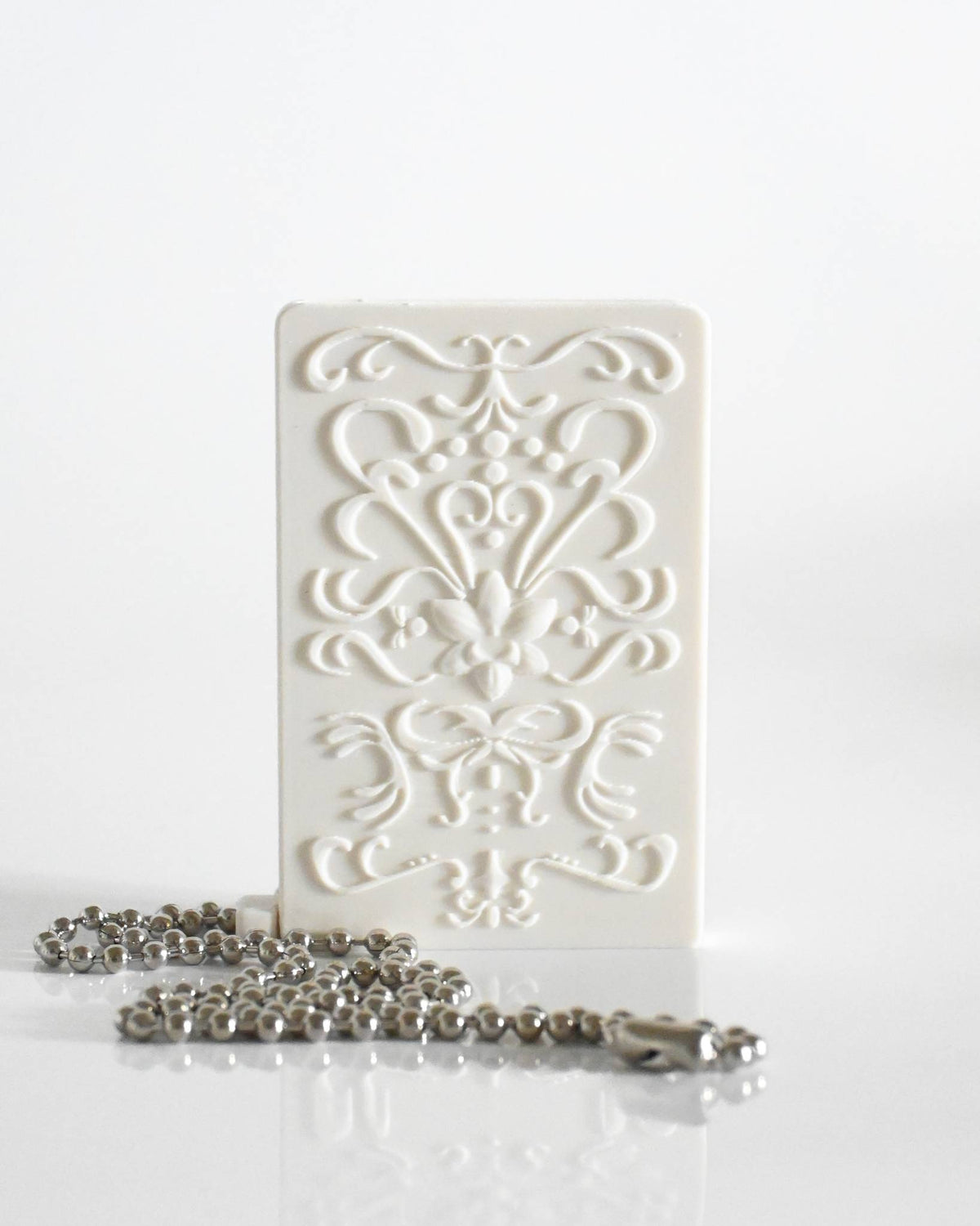 The Fleur Card Holder in Matte Cream
