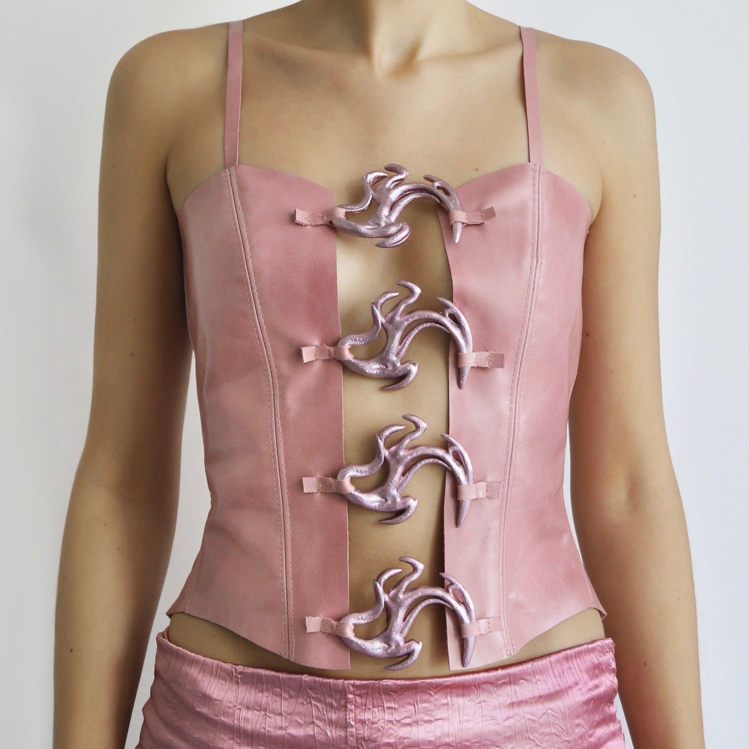 Dusty Rose Corset Top