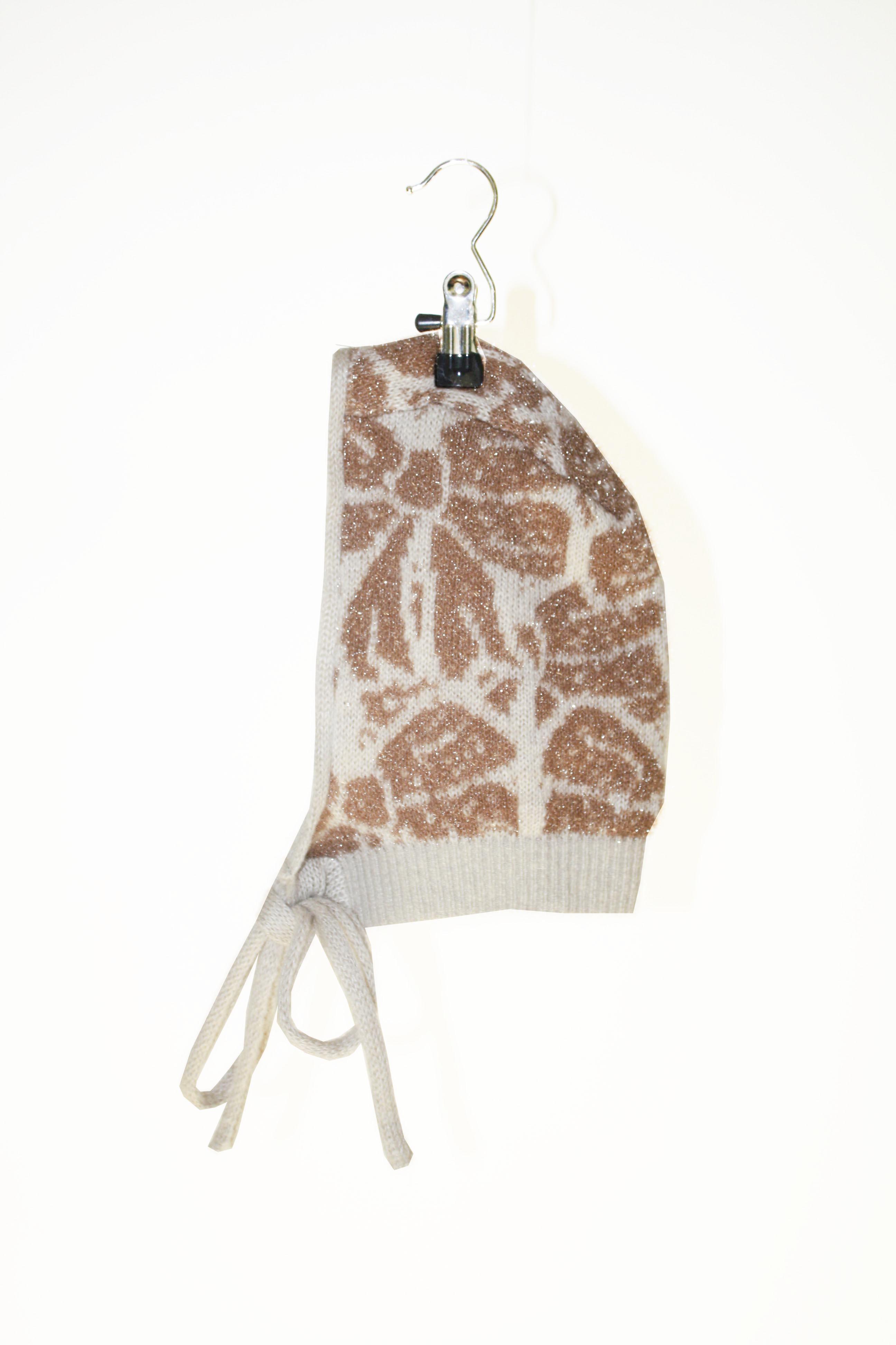 Ribbons Balaclava in Light Brown