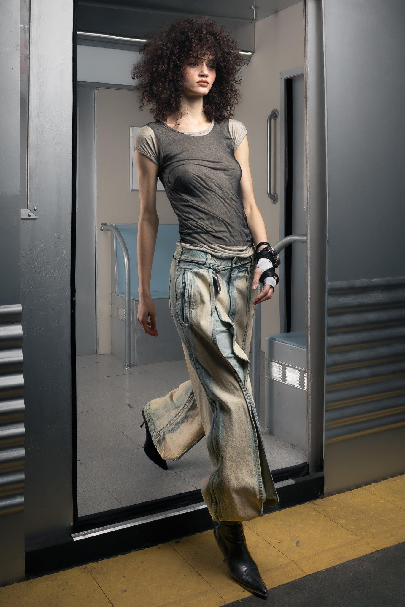 Denim Stomata Pant Milky Blue