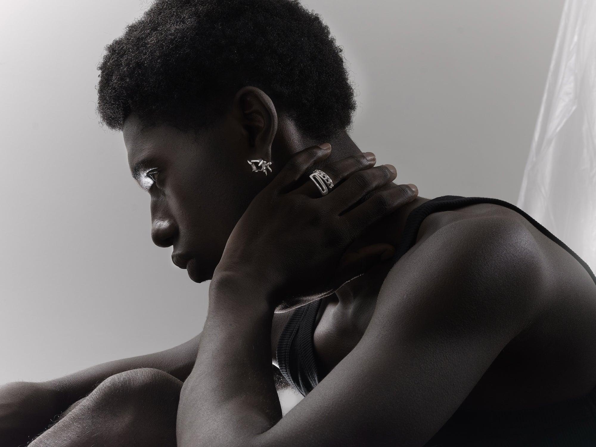 다이아몬드 웨이스트 귀걸이