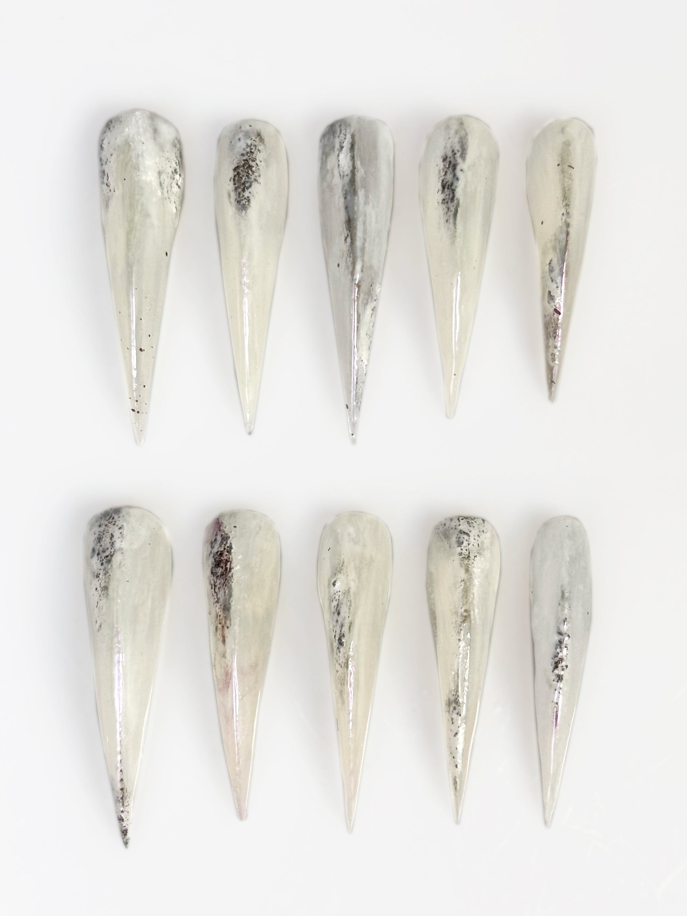 Dragon Claw Nails in Ivory Fog