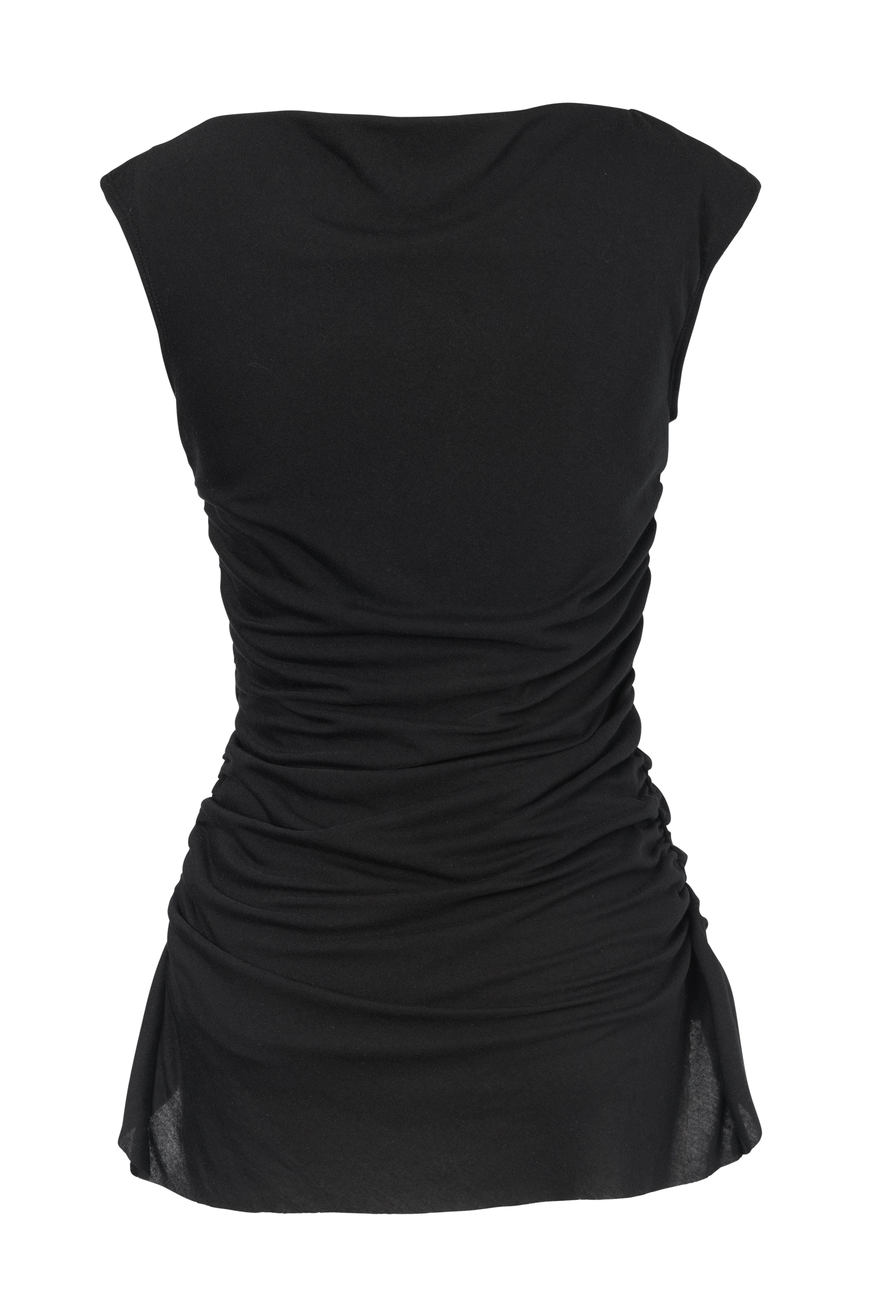 Draped Top Black