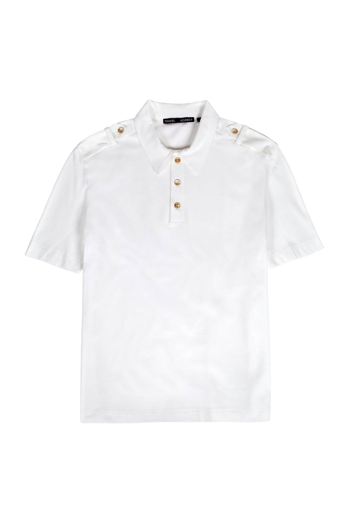 Duke Military Polo in White