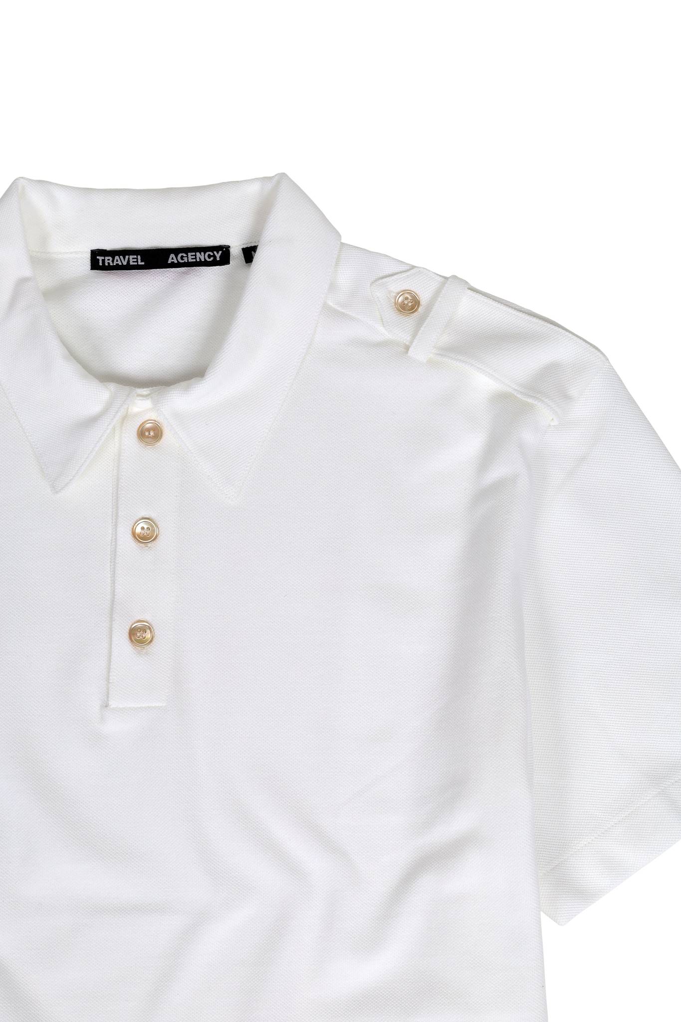 Duke Military Polo in White