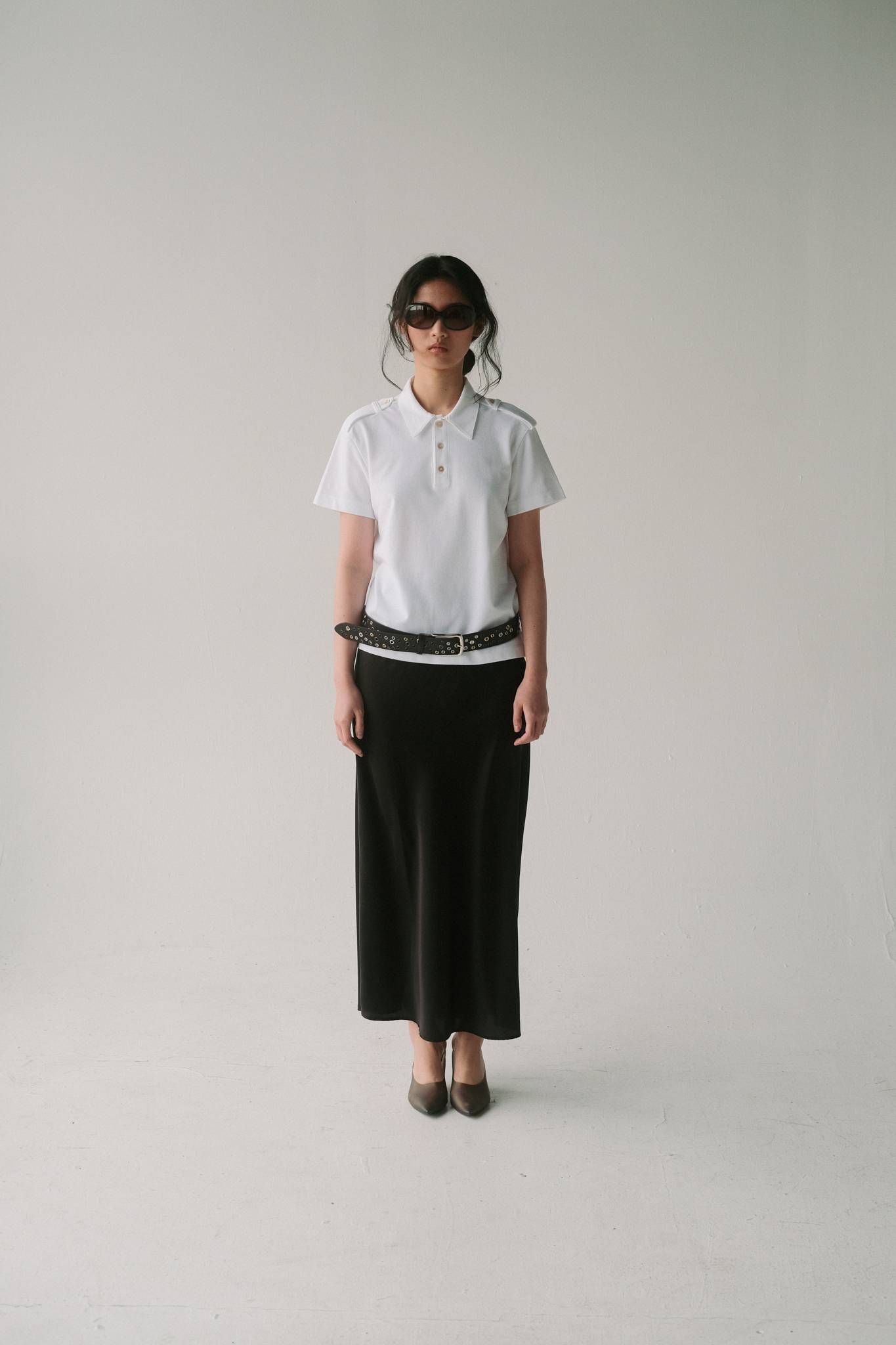 Duke Military Polo in White