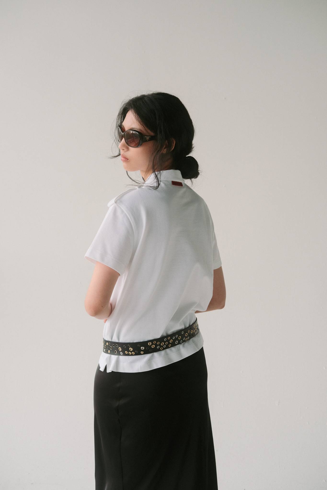 Duke Military Polo in White