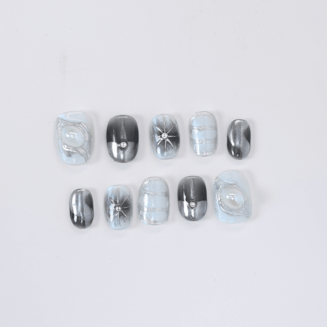 Star Glob Nails in Short Round