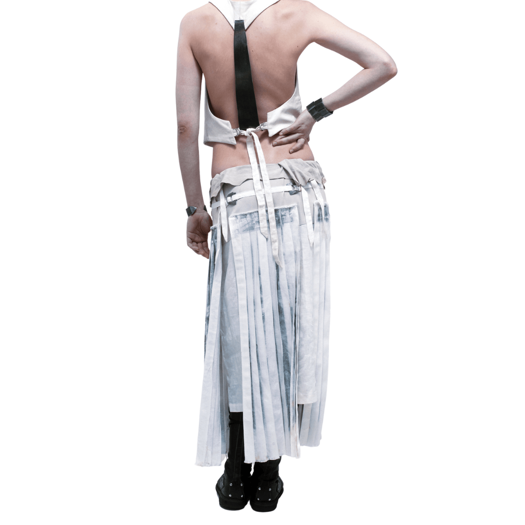 플리츠 슬라이드 스커트