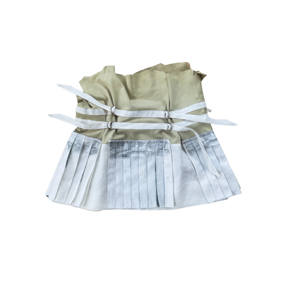 Mini Pleated Slide Skirt