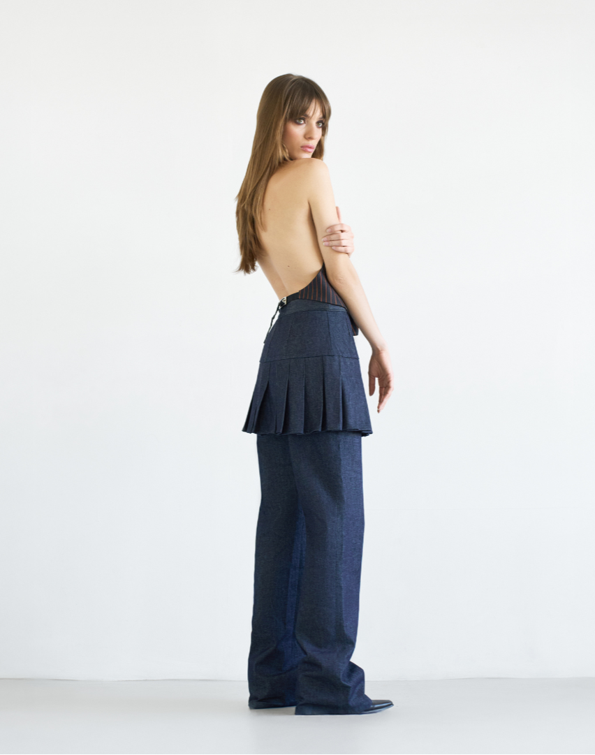 Denim Skirt Pants