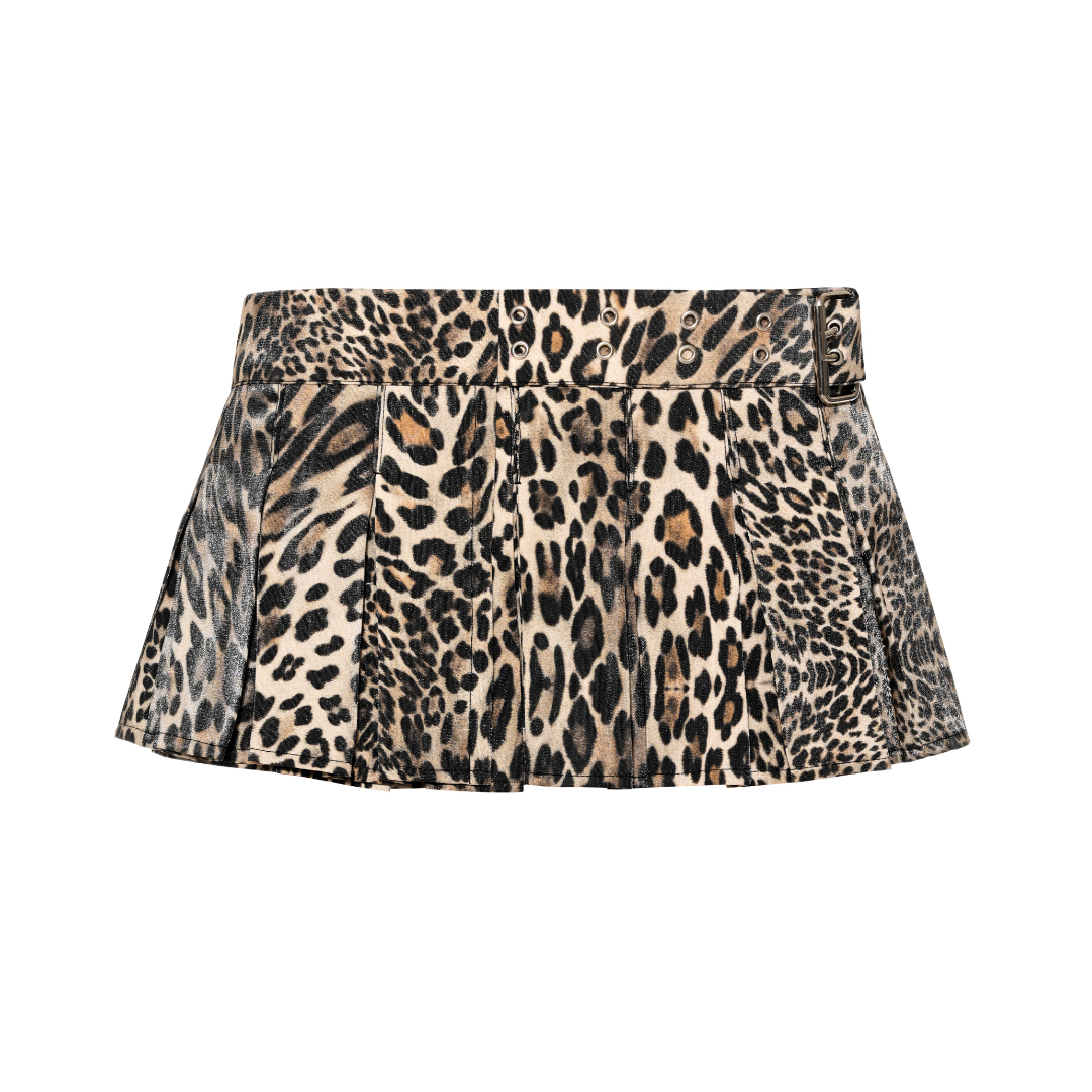 Leopard Micro Mini Skirt